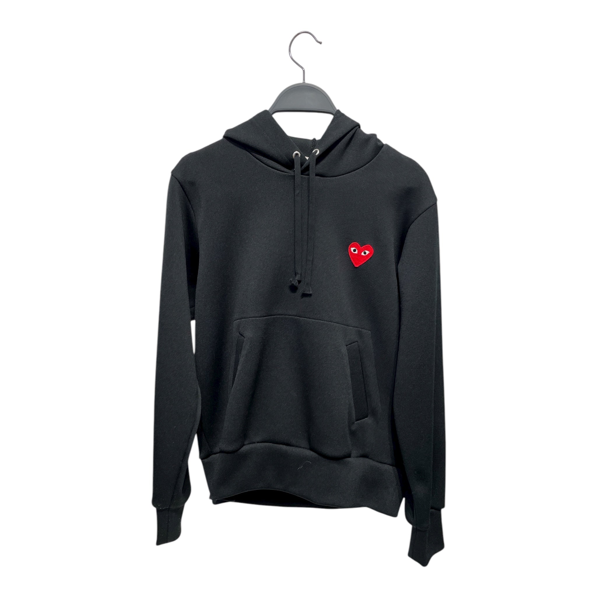 PLAY COMME des GARCONS/Hoodie/L/Cotton/BLK/Black CDG hoodie view 1