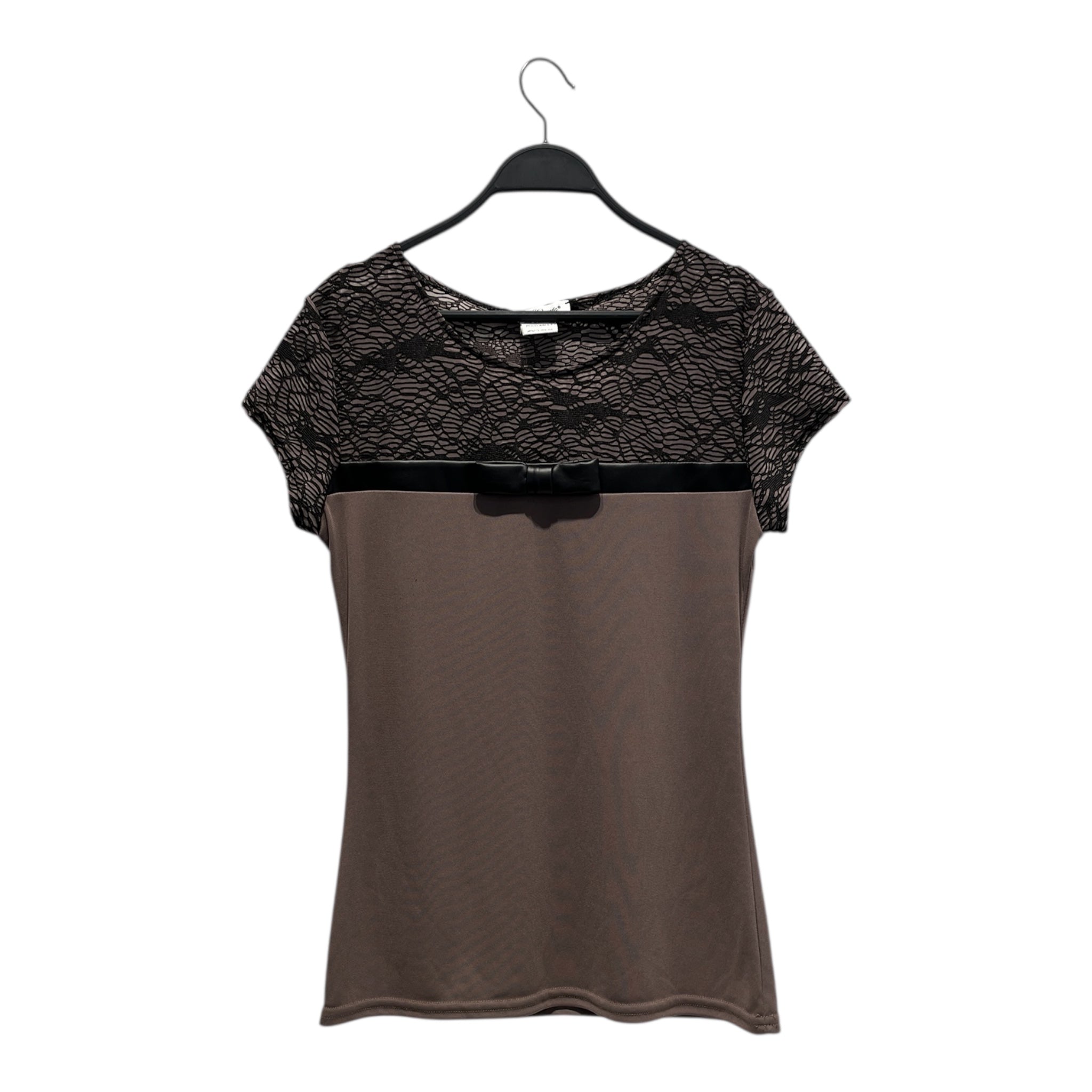 JUS D' ORANGE/T-Shirt/BRW/BOW DETAIL FITTED TEE view 1