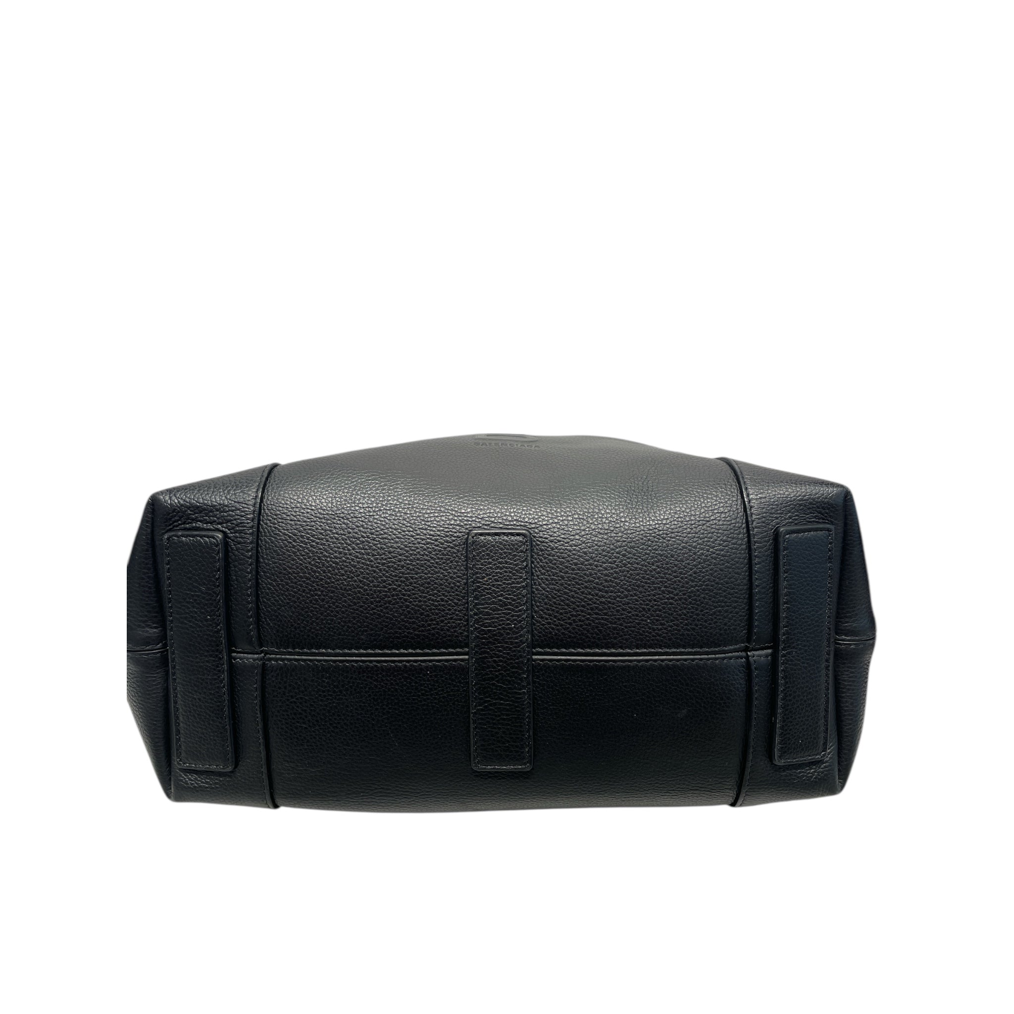 BALENCIAGA/Tote Bag/Leather/BLK/Hourglass Zip Tote view 5