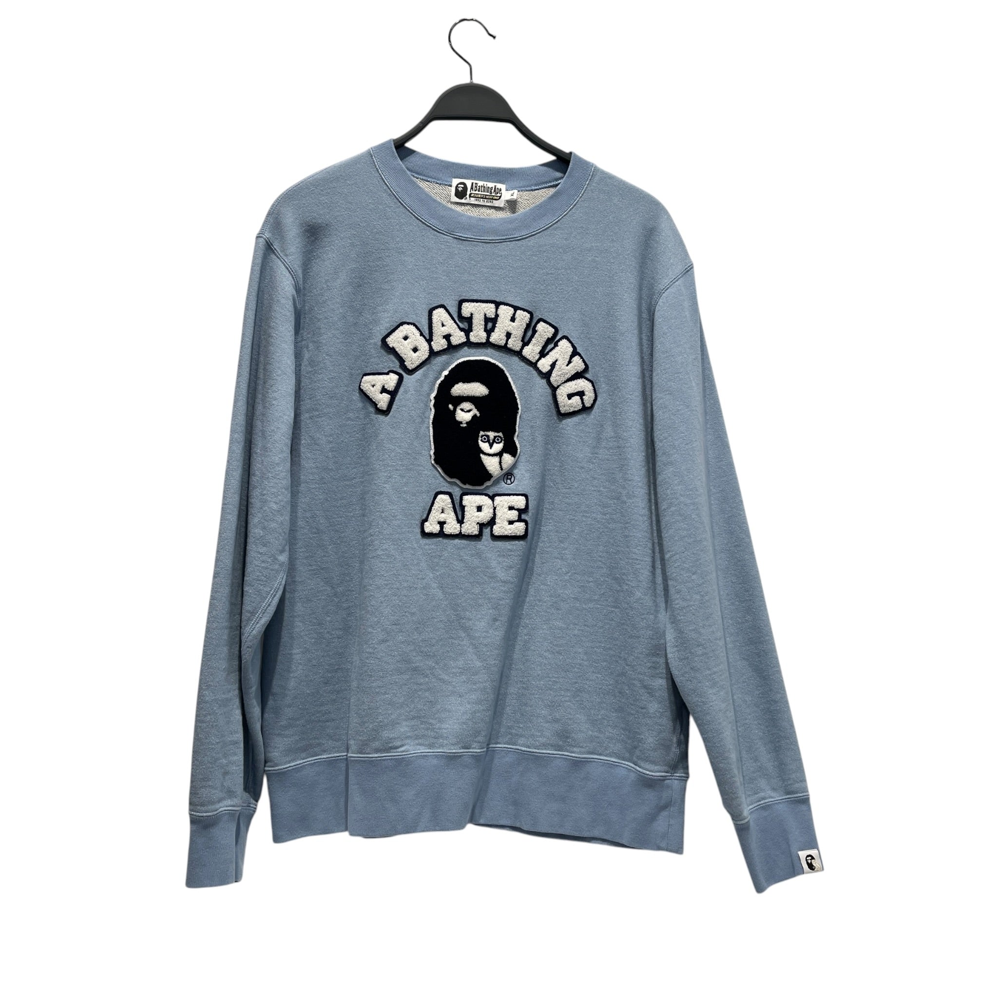 A BATHING APE/Sweater/XL/Graphic/Cotton/BLU/SKY BLUE OVO view 1