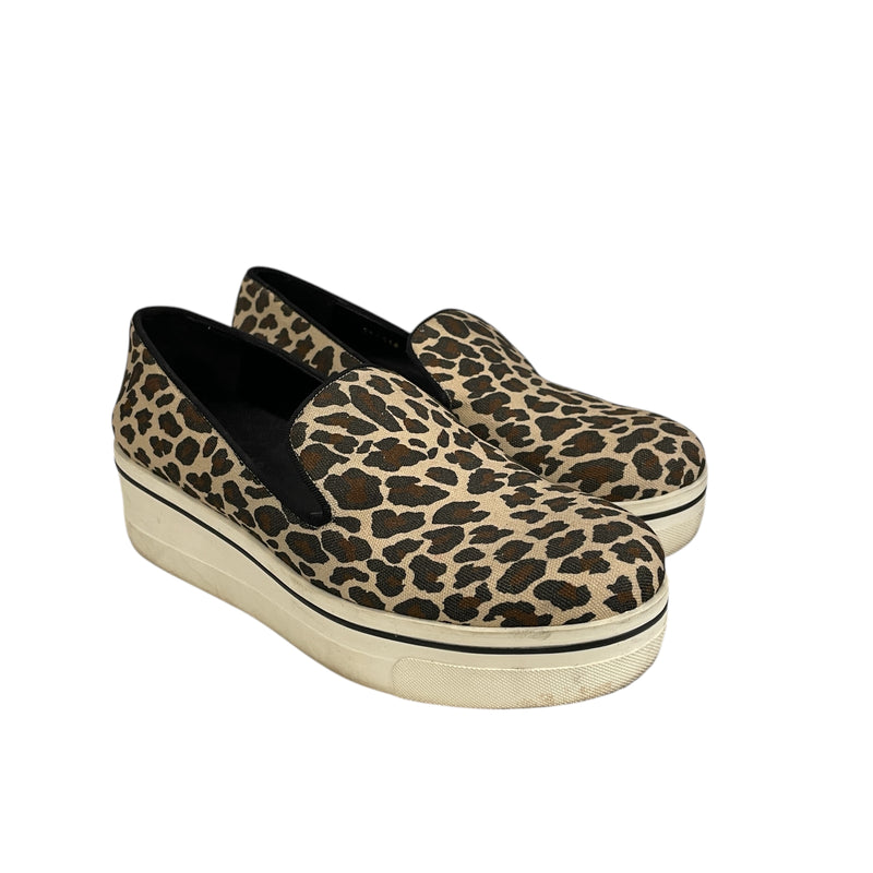 STELLAMcCARTNEY/Low-Sneakers/EU 41/Leopard/Cotton/BRW/Slip-on/Platform Cheetah Print Sneaker