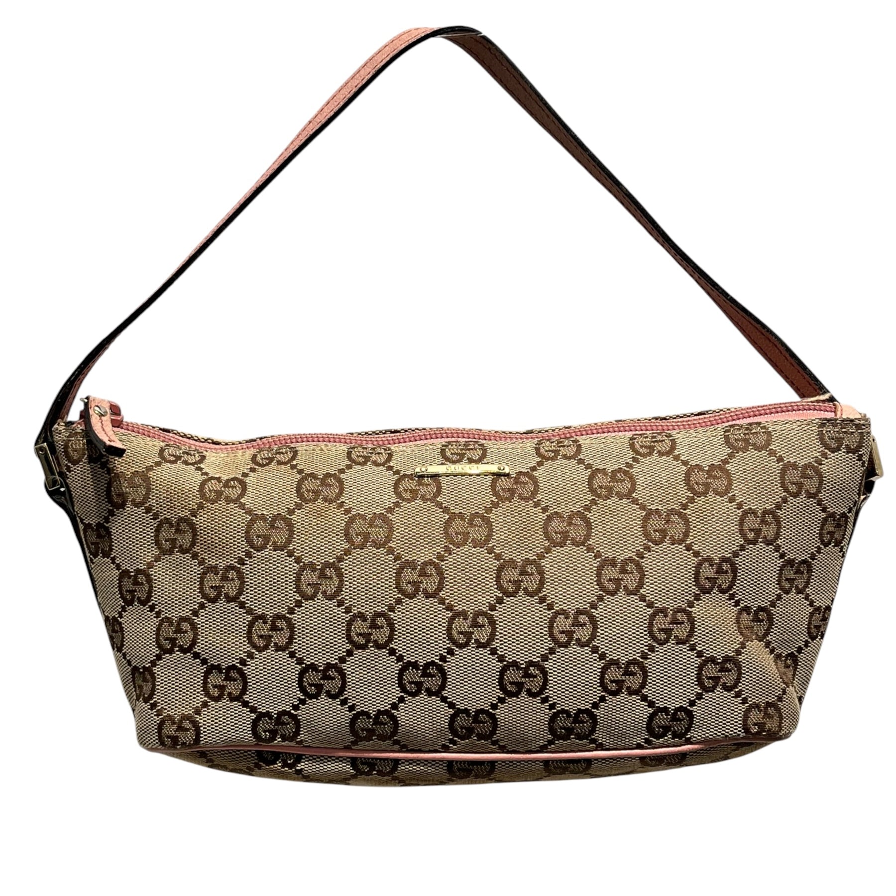 GUCCI/Boston Bag/Cotton/KHK/GG Canvas Boat