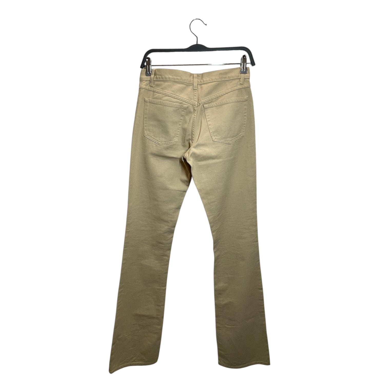 MIU MIU/Bootcut Pants/27/Cotton/BEG/ view 2