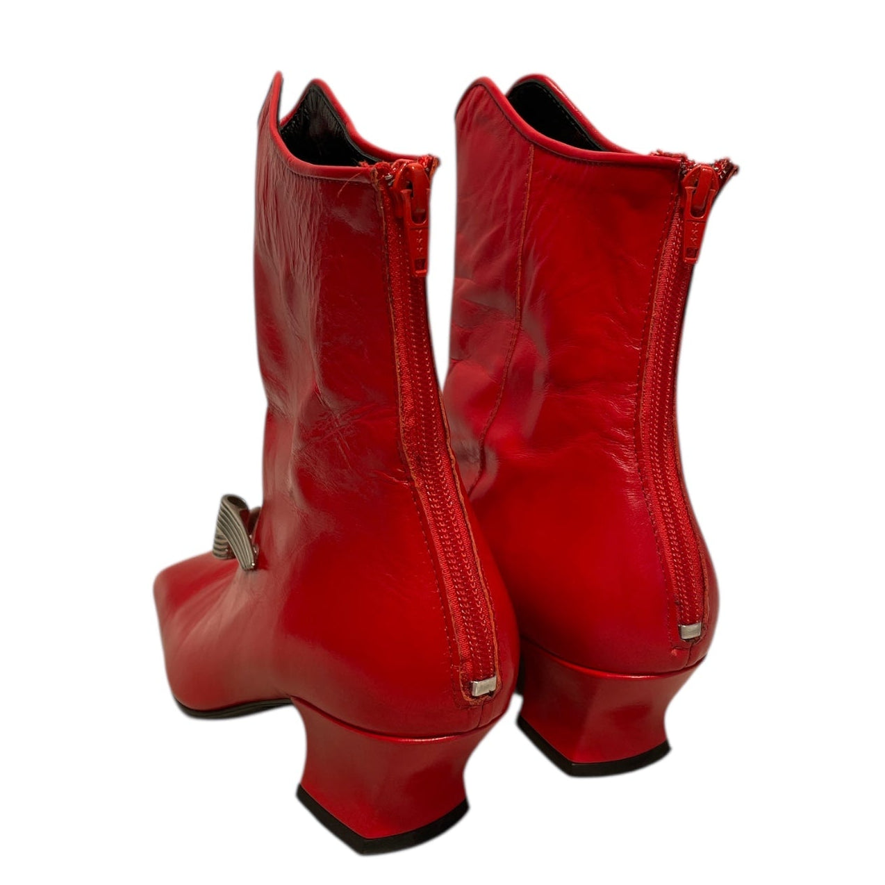 DORATEYMUR/Ankle Boots/EU 36/Leather/RED/METALIC WING EMBELLISHMENT view 2