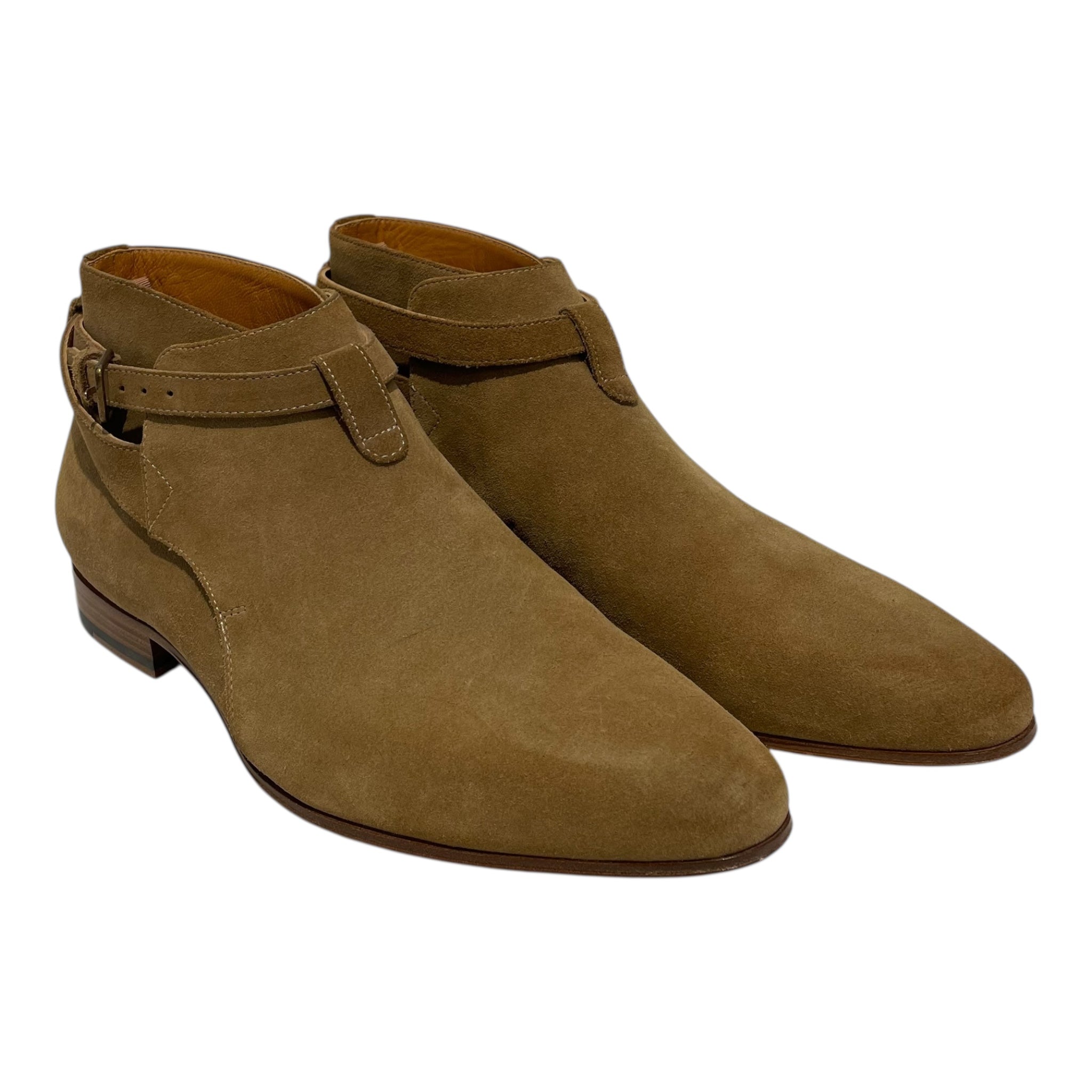 SAINT LAURENT/Dress Shoes/EU 41.5/Suede/CML/Wyatt Jodhpur Boots view 1