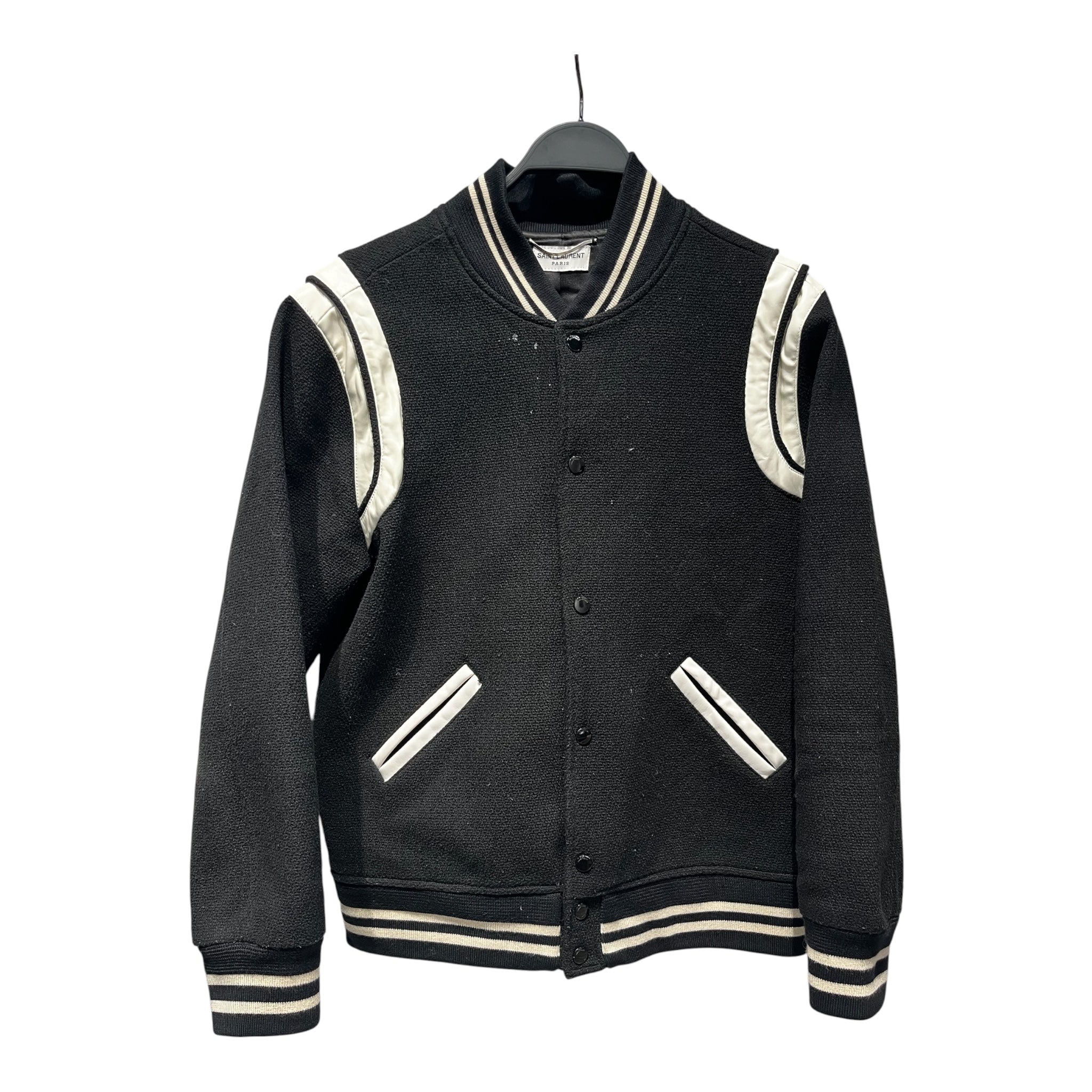 SAINT LAURENT/Jacket/52/Cotton/BLK/ view 1