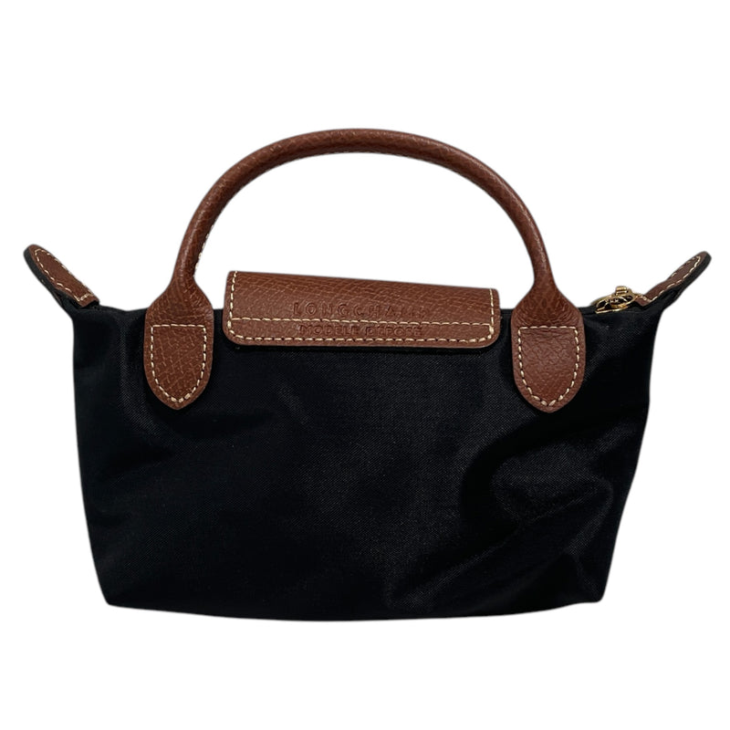 LONGCHAMP/Clutch Bag/Nylon/BLK/ZSTT