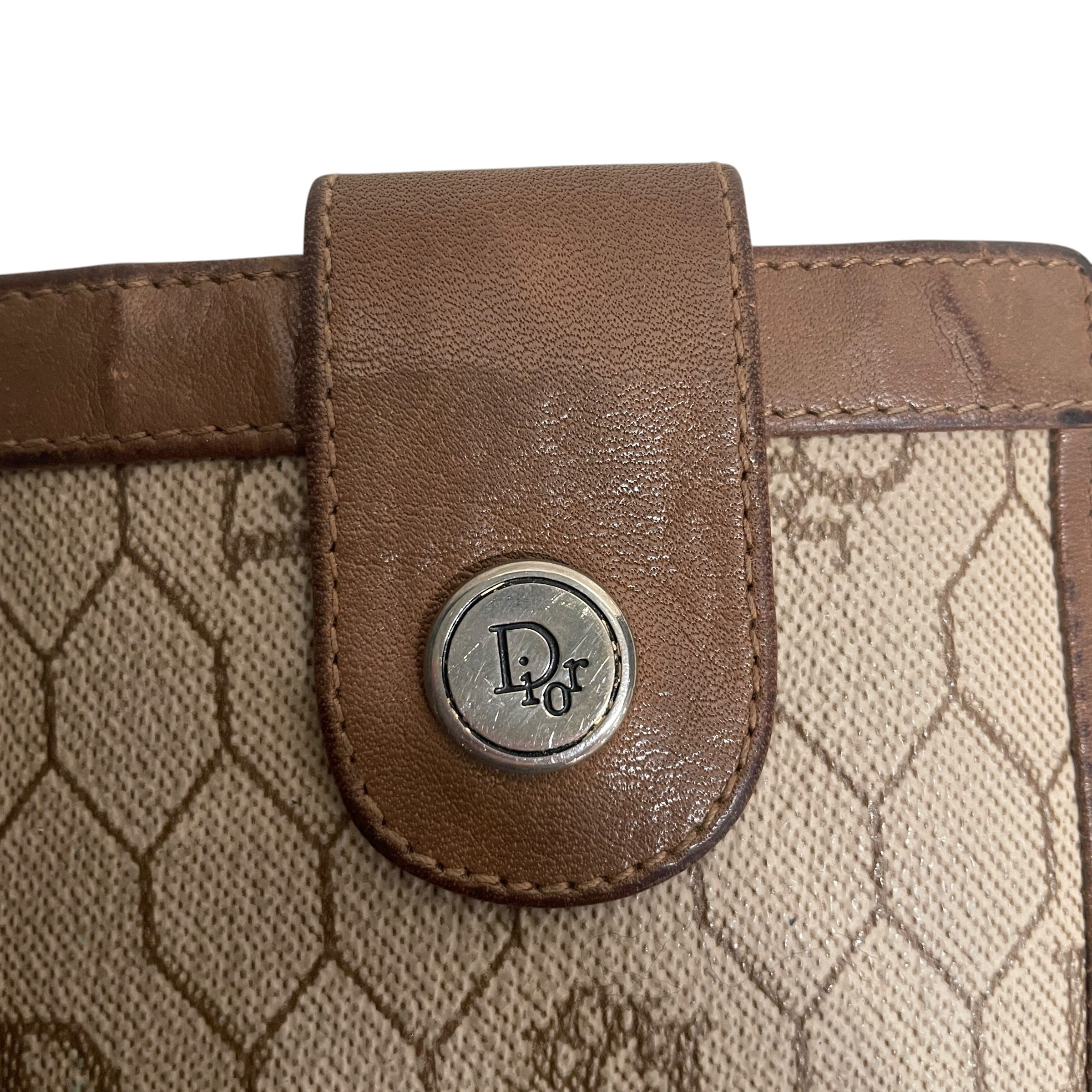 Christian Dior/Wallet/Monogram/Leather/BEG/L's/VINTAGE SADDLE view 3