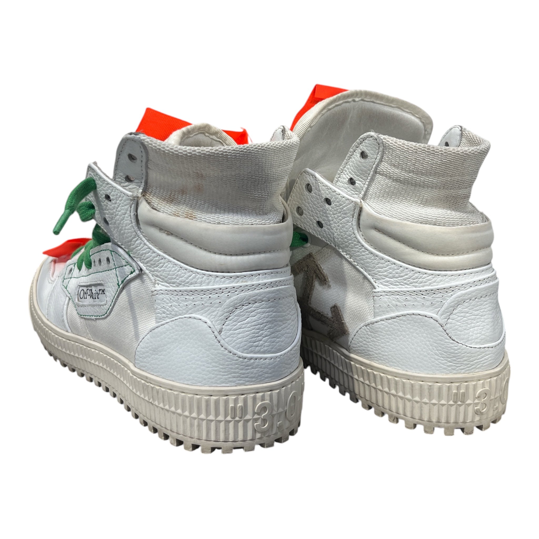 OFF-WHITE/Hi-Sneakers/EU 39/WHT/GREEN LACES view 2