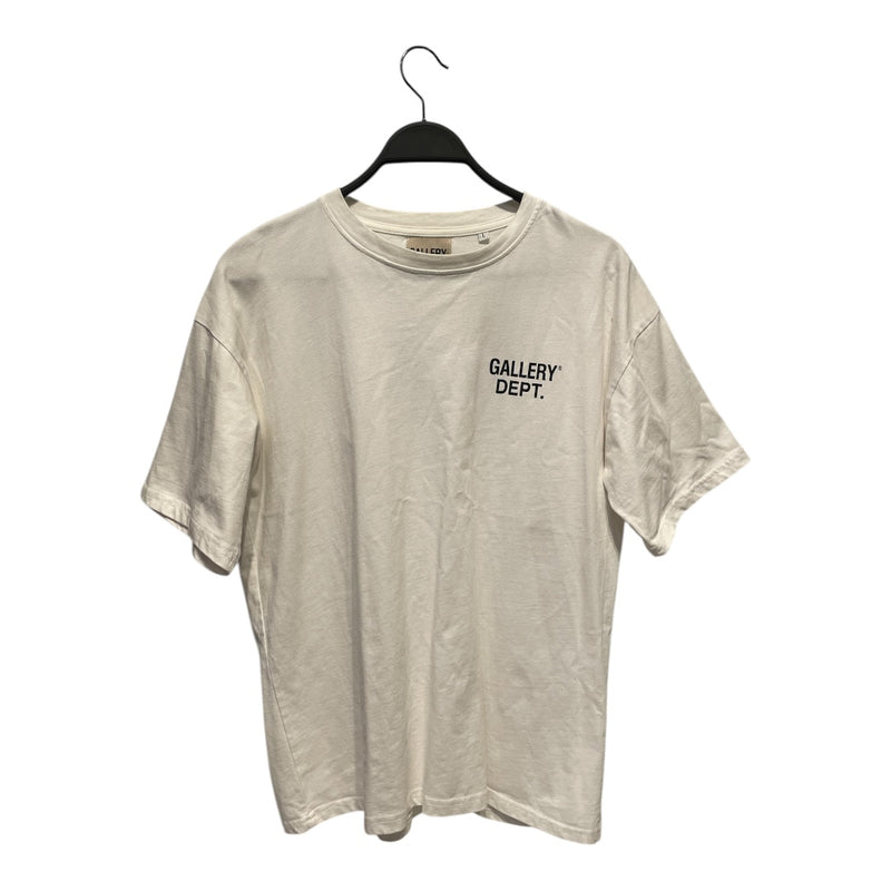GALLERY DEPT./T-Shirt/L/Cotton/WHT/White graphic T-shirt