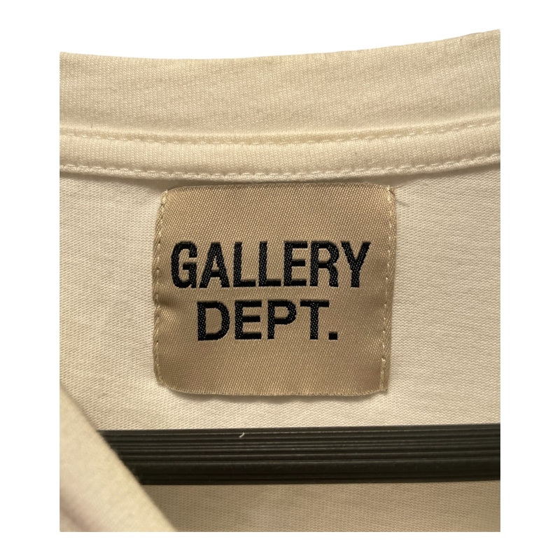 GALLERY DEPT./T-Shirt/L/Cotton/WHT/White graphic T-shirt