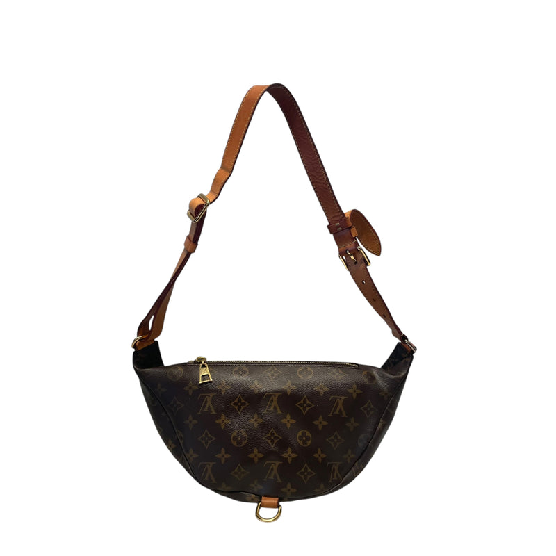 LOUIS VUITTON/Cross Body Bag/S/Monogram/Leather/BRW/bum bag