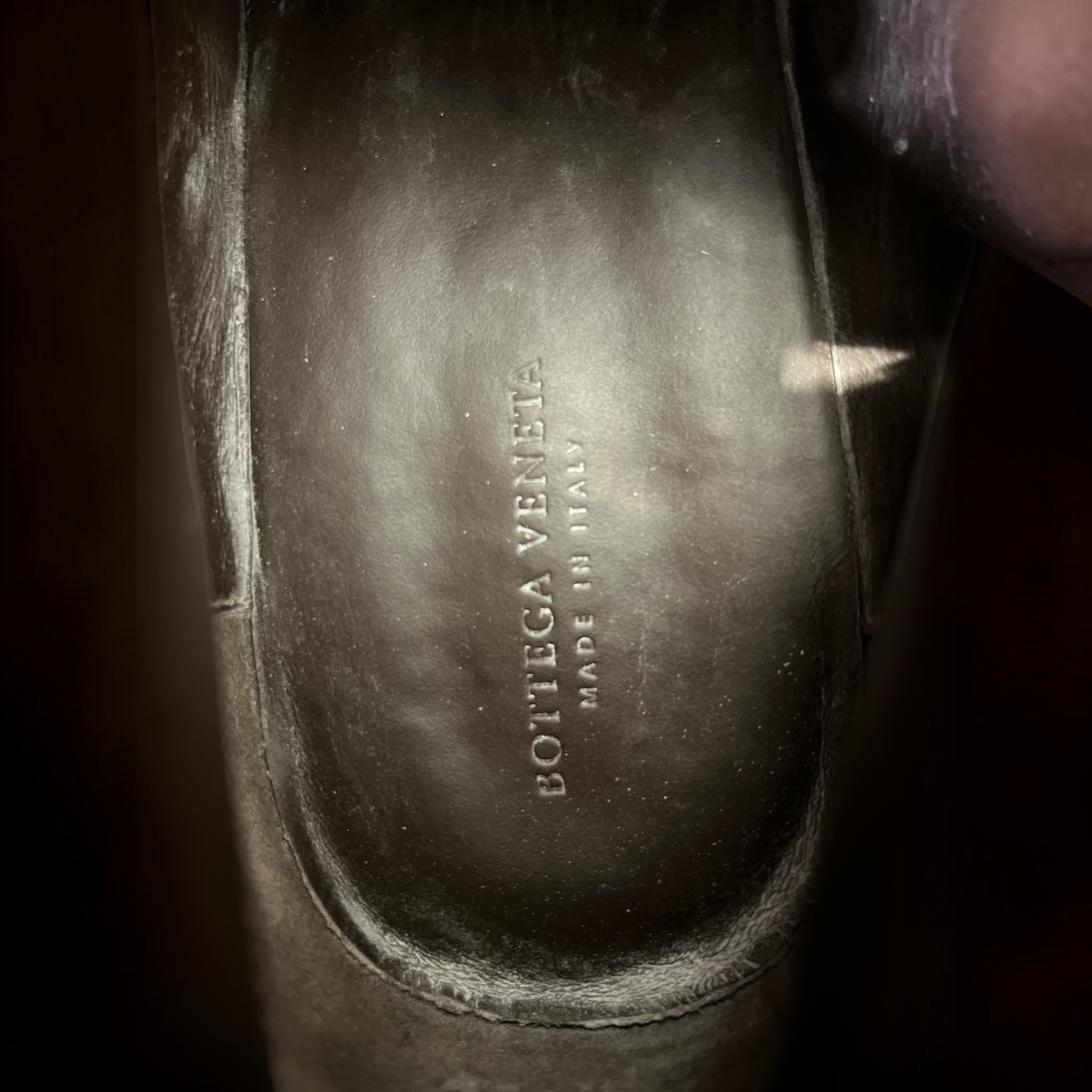 BOTTEGA VENETA/Dress Shoes/EU 44/Suede/GRY/BRWN LEATHER INT-LACE UP view 3