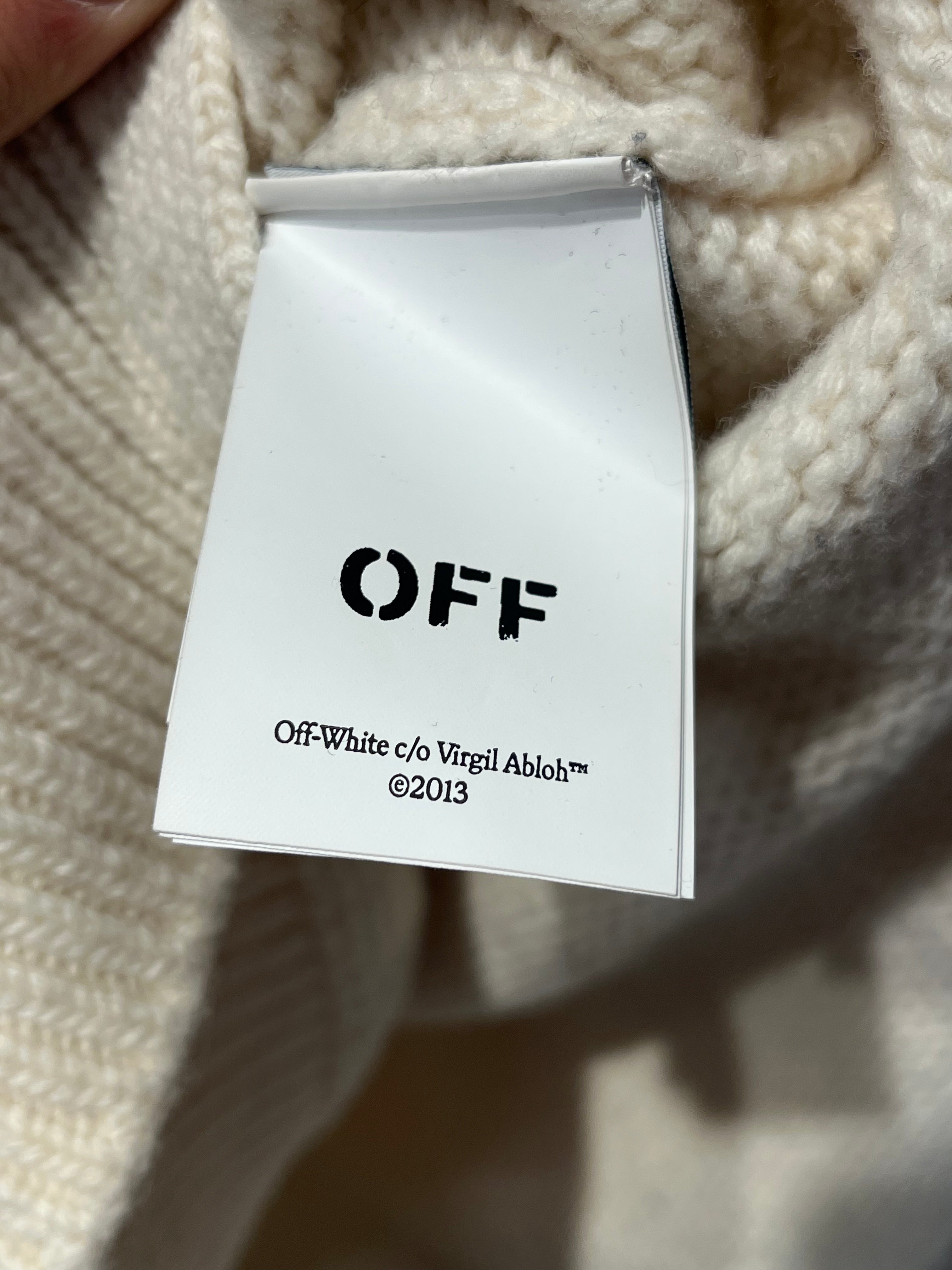 OFF-WHITE/Sweater/40/Wool/CRM/OWHE102F23KNI001 view 4