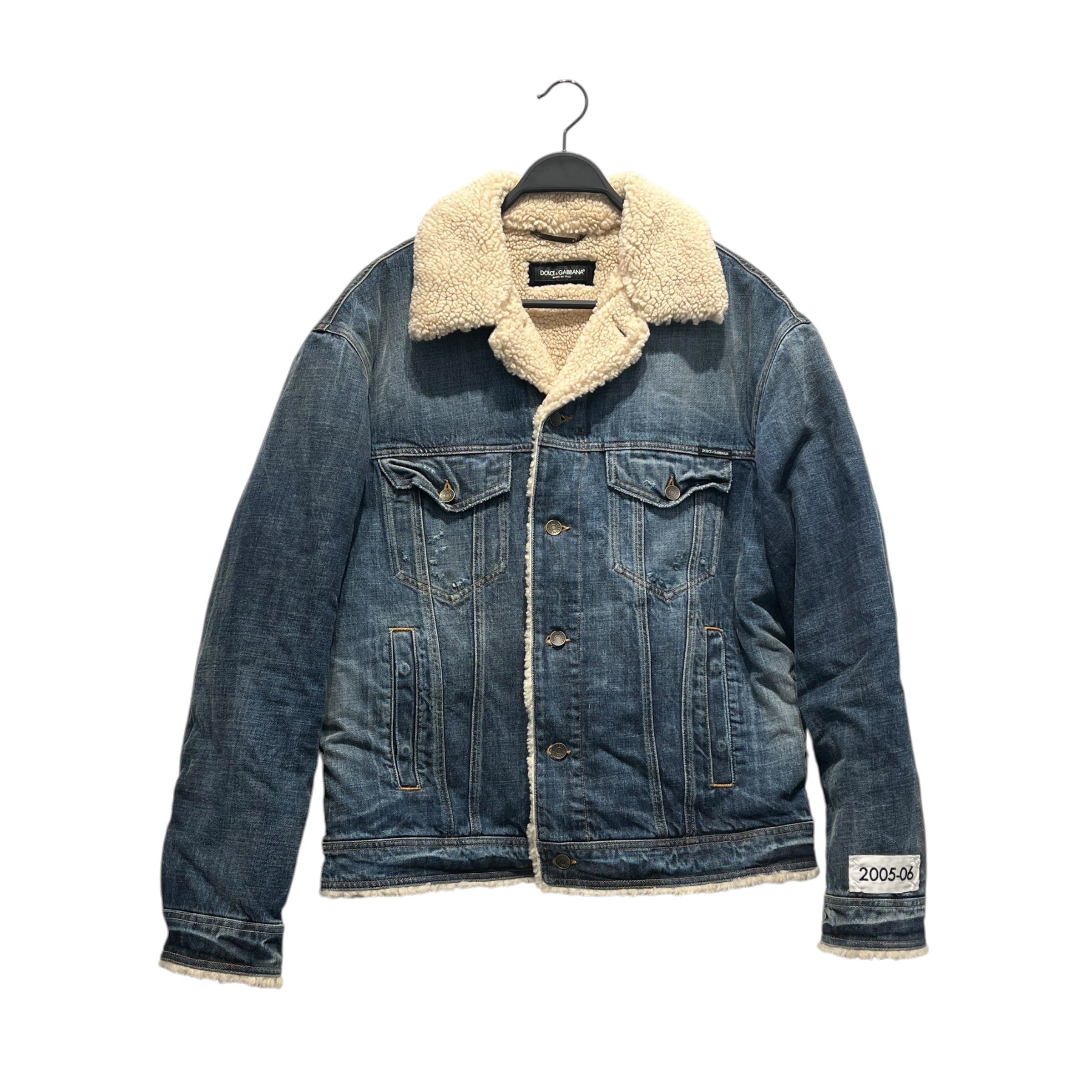 DOLCE&GABBANA/Denim Jkt/52/Denim/BLU/Denim & Teddy Sherpa Re XXL view 1