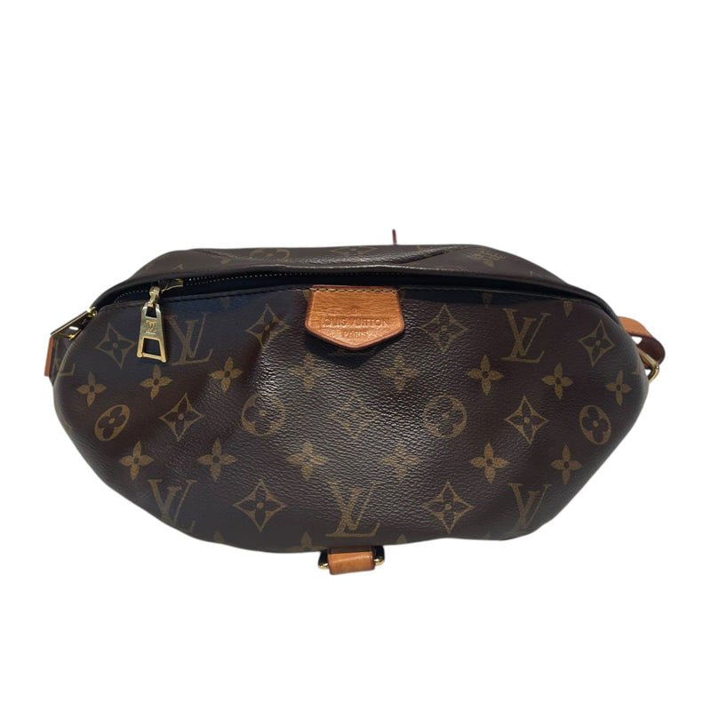 LOUIS VUITTON/Cross Body Bag/S/Monogram/Leather/BRW/bum bag