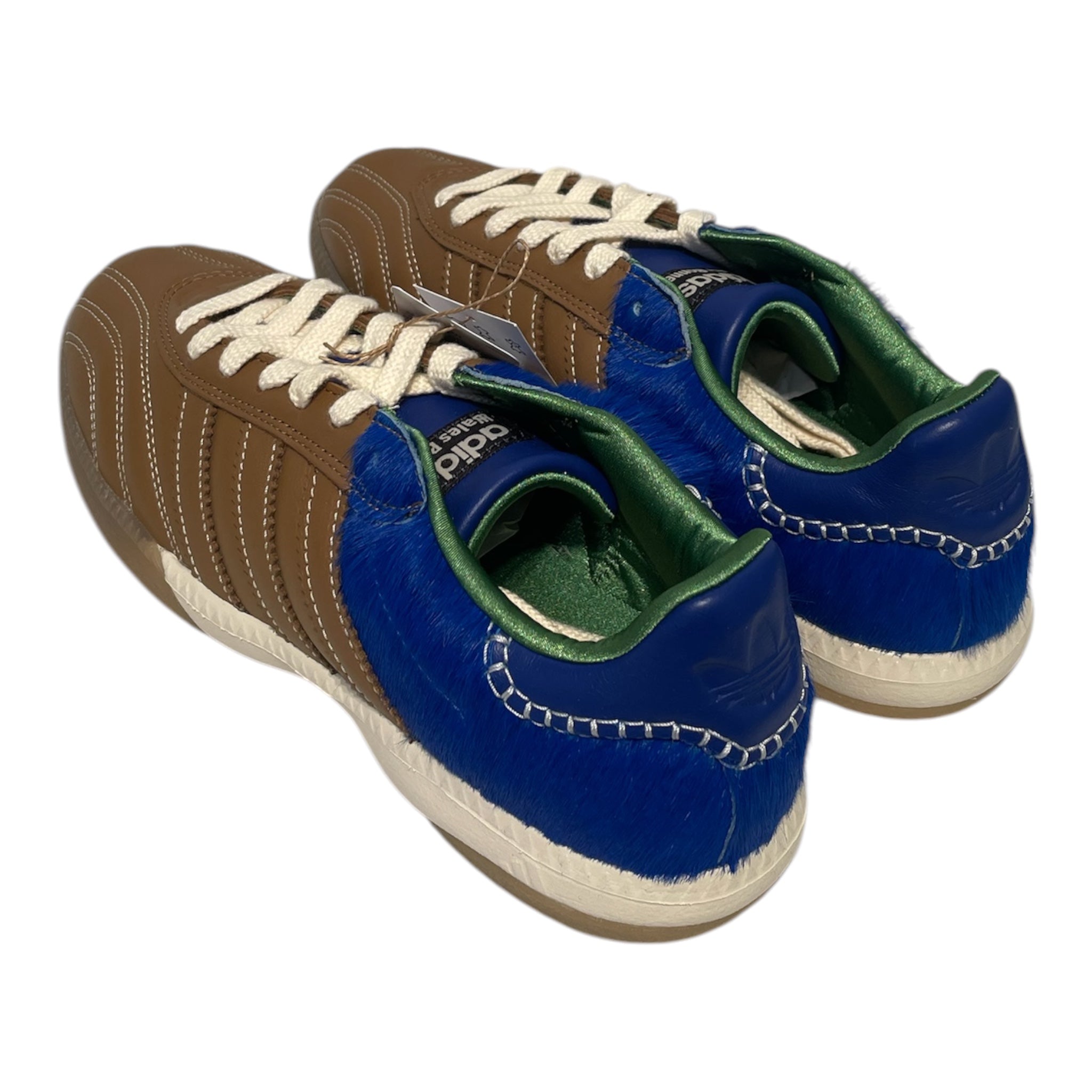 adidas/WALES BONNER/Low-Sneakers/US 9/Fur/BLU/BROWN AND BLUE PONY HAIR view 2