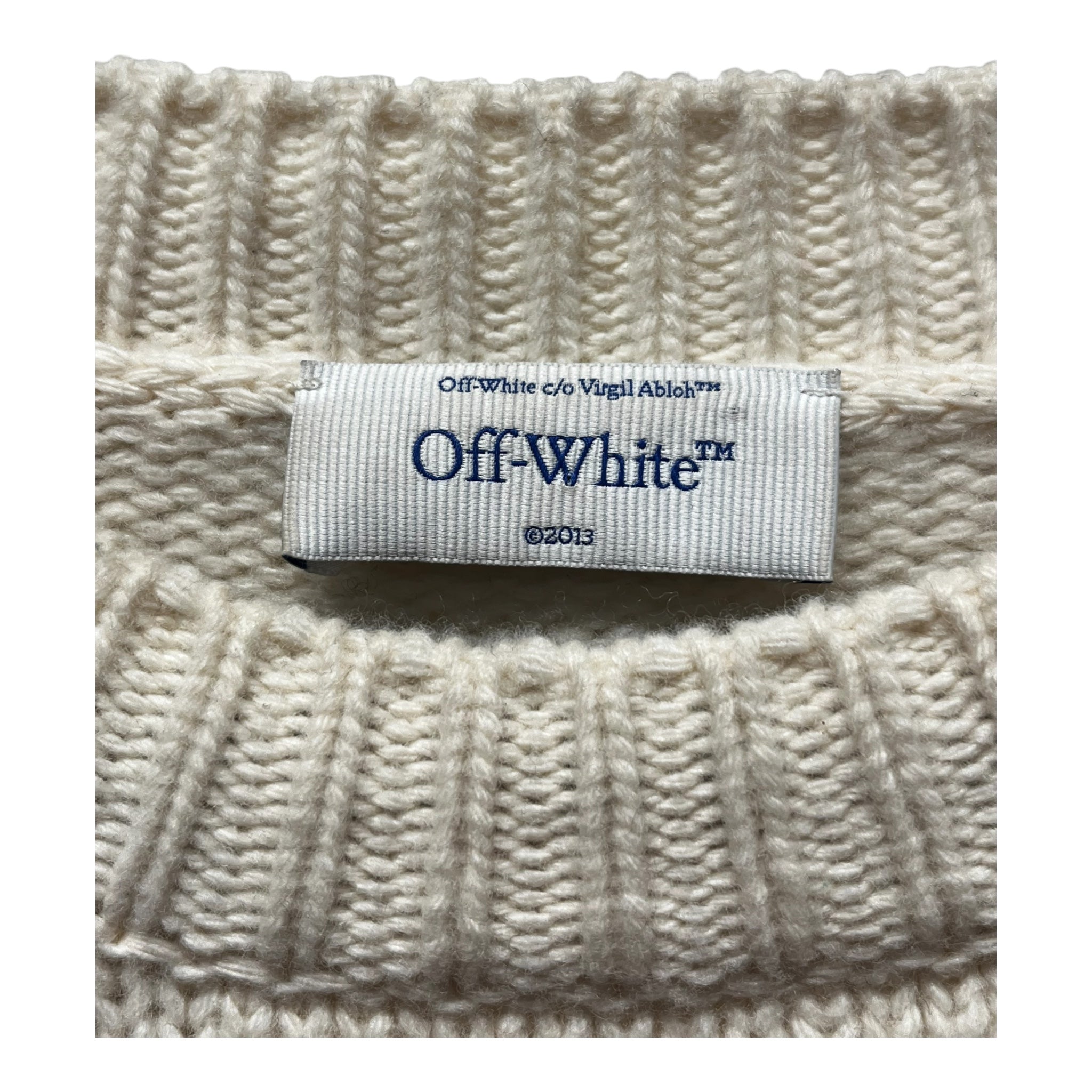 OFF-WHITE/Sweater/40/Wool/CRM/OWHE102F23KNI001 view 3