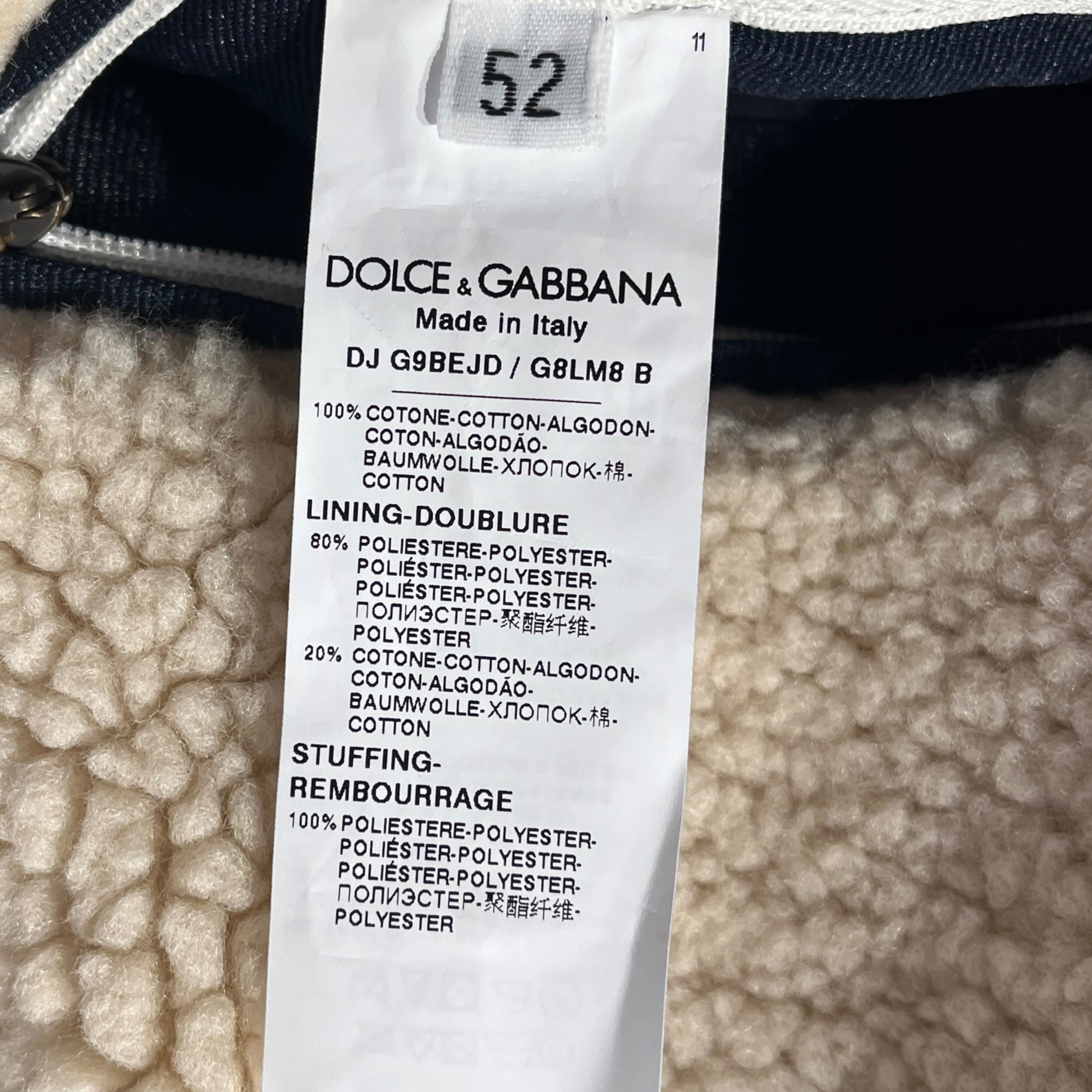 DOLCE&GABBANA/Denim Jkt/52/Denim/BLU/Denim & Teddy Sherpa Re XXL view 5