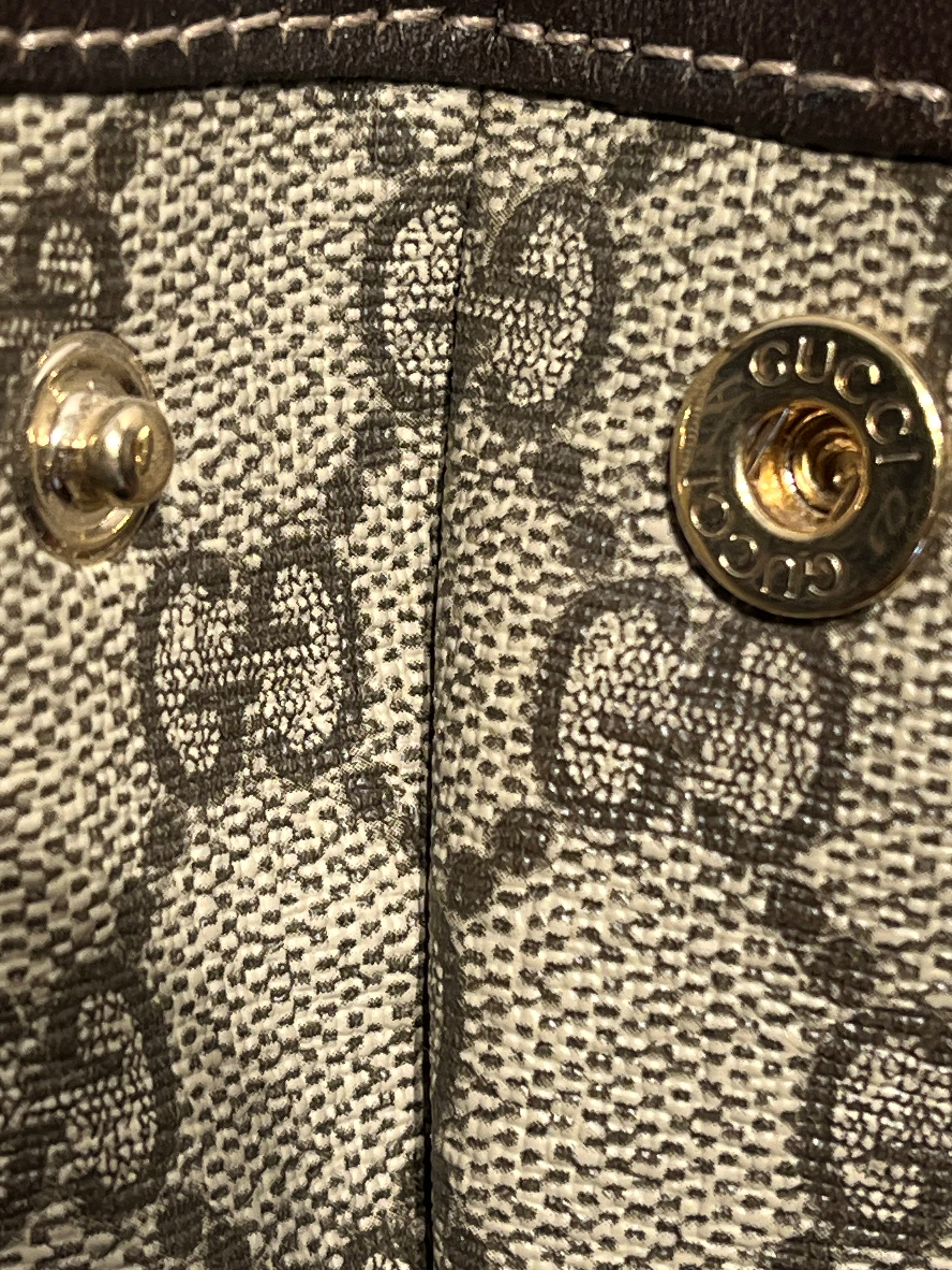 GUCCI/Tote Bag/Leather/KHK/GG Supreme Vertical Tote view 4