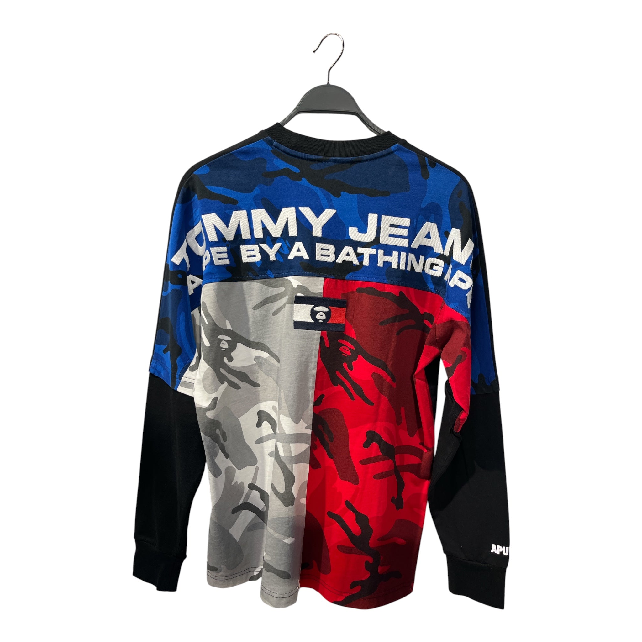 TOMMY HILFIGER/LS T-Shirt/M/Cotton/BLK/AAPE BY BATHING APE view 2