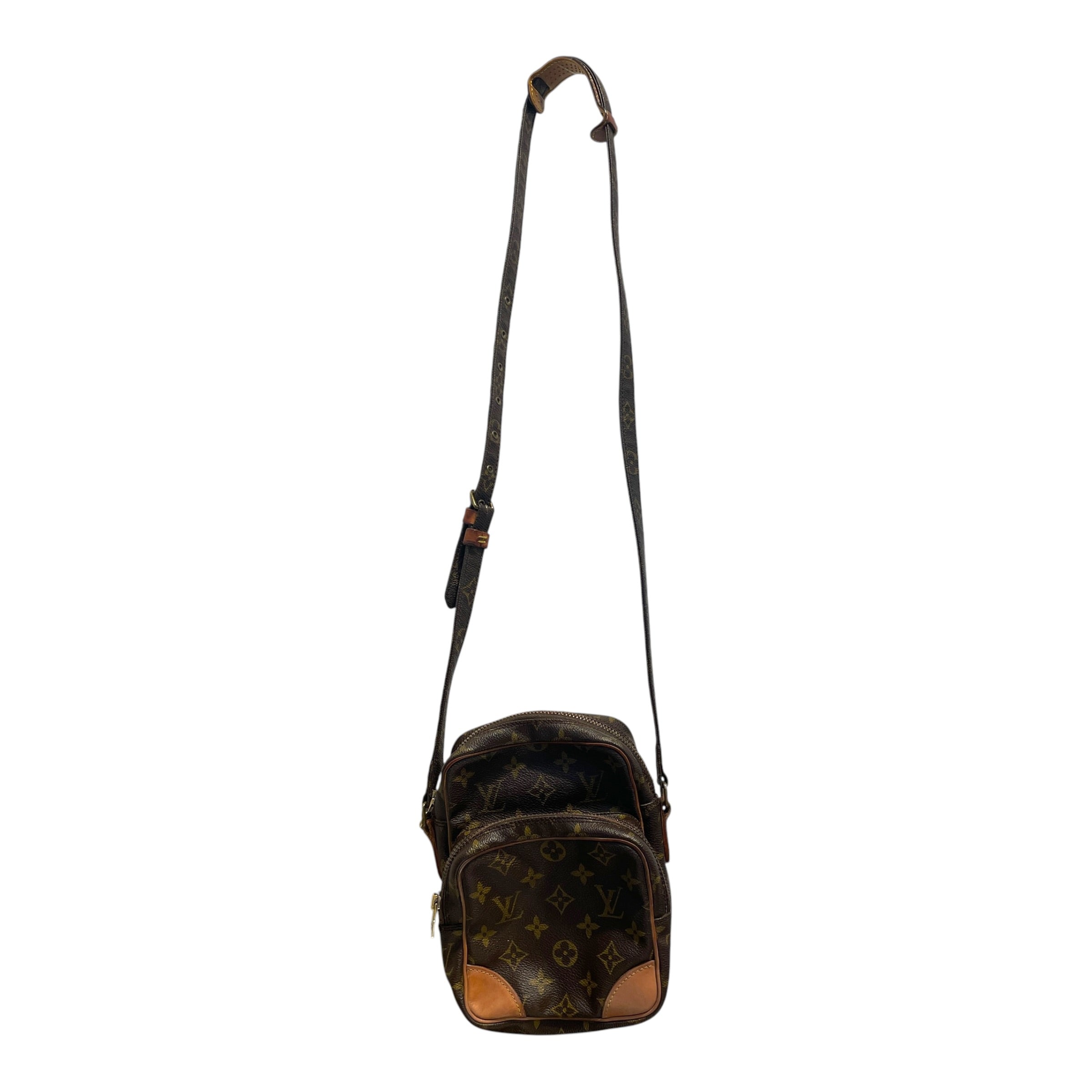 LOUIS VUITTON/Cross Body Bag/Monogram/Leather/BRW/Amazone Crossbody Bag view 1