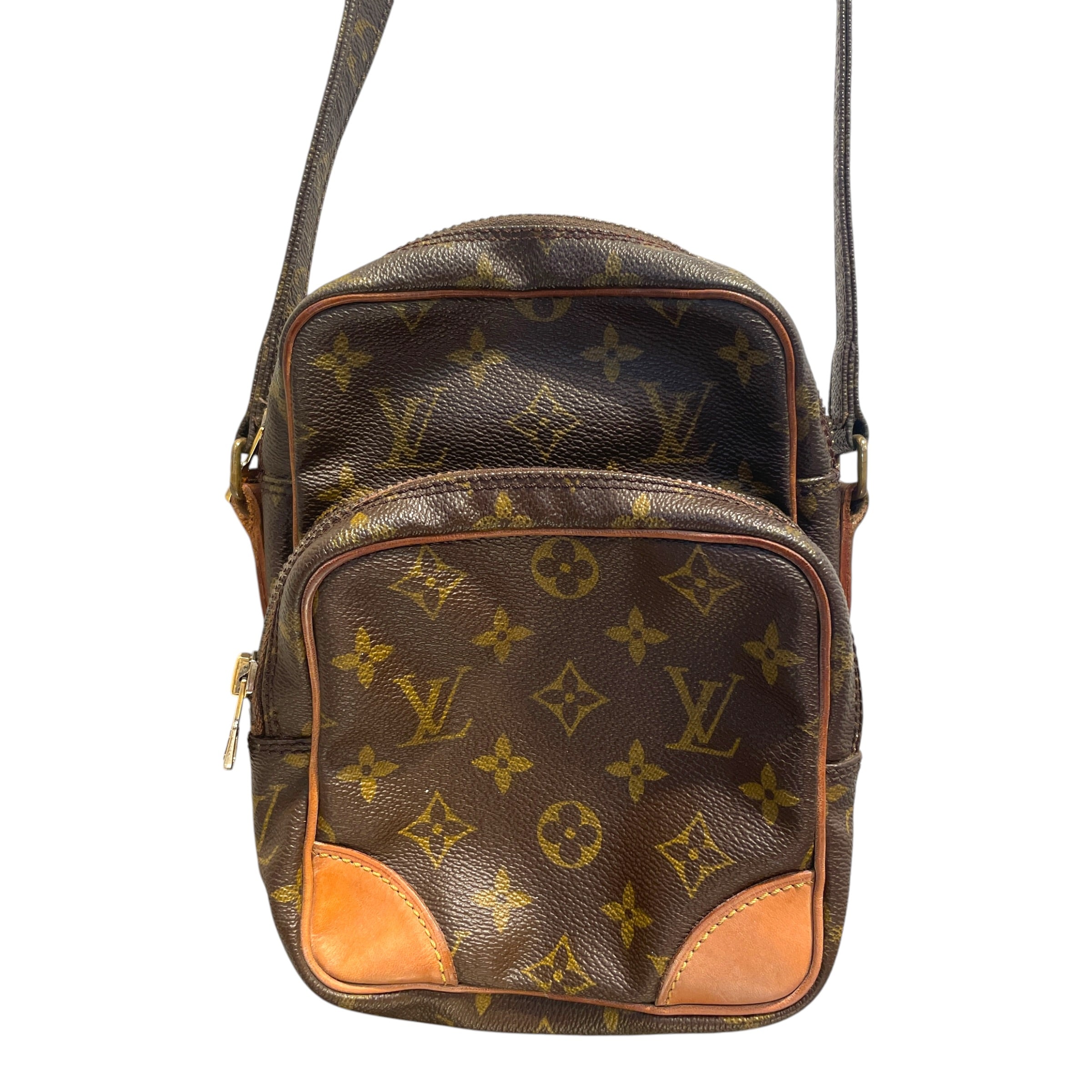 LOUIS VUITTON/Cross Body Bag/Monogram/Leather/BRW/Amazone Crossbody Bag view 2