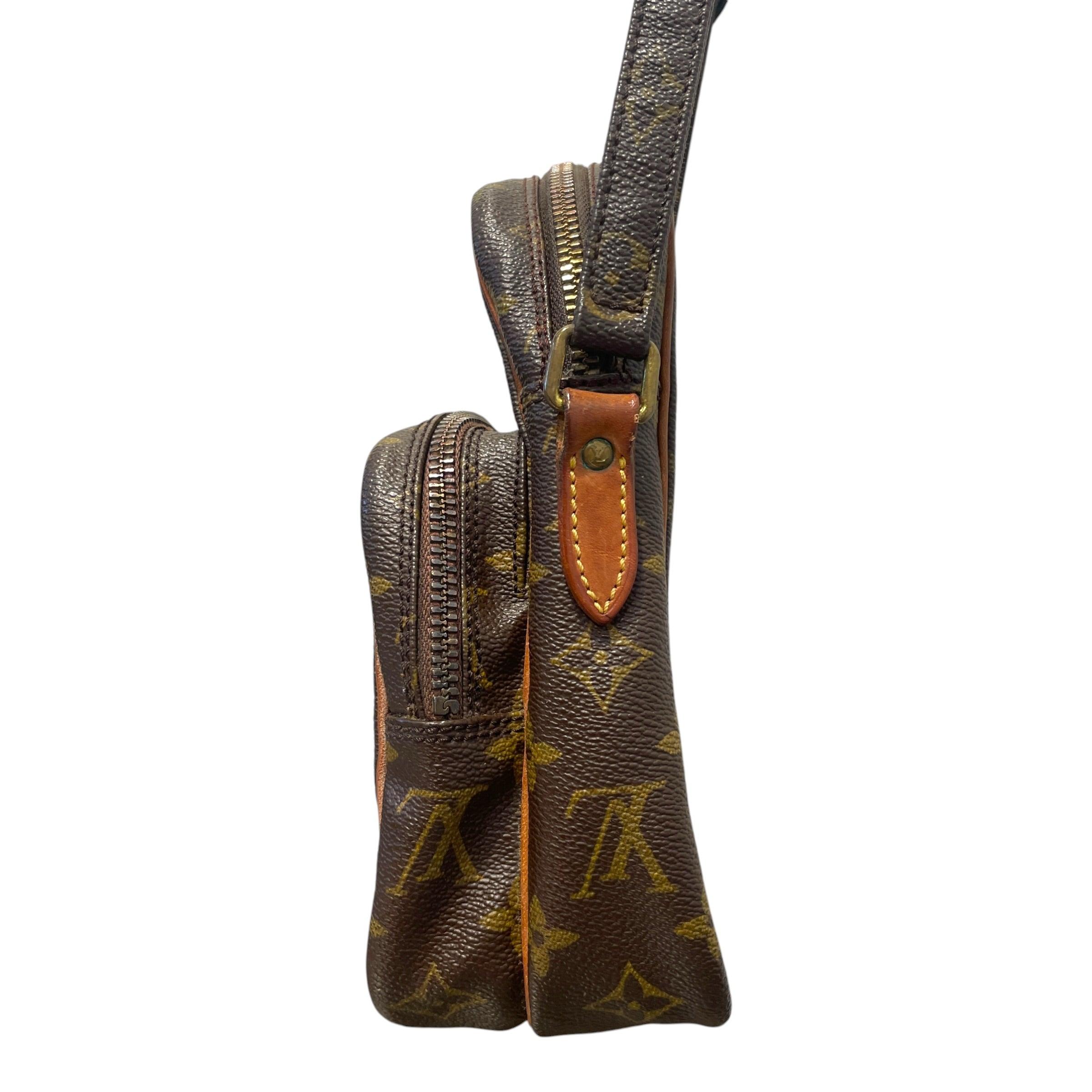 LOUIS VUITTON/Cross Body Bag/Monogram/Leather/BRW/Amazone Crossbody Bag view 3