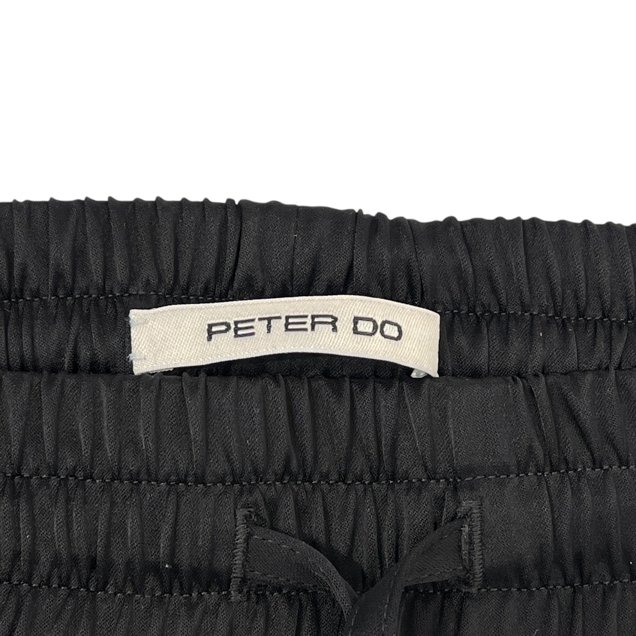 PETER DO/Long Skirt/XS/Silk/BLK/BLACK PLEATED WHITE LINE SKIRT view 3