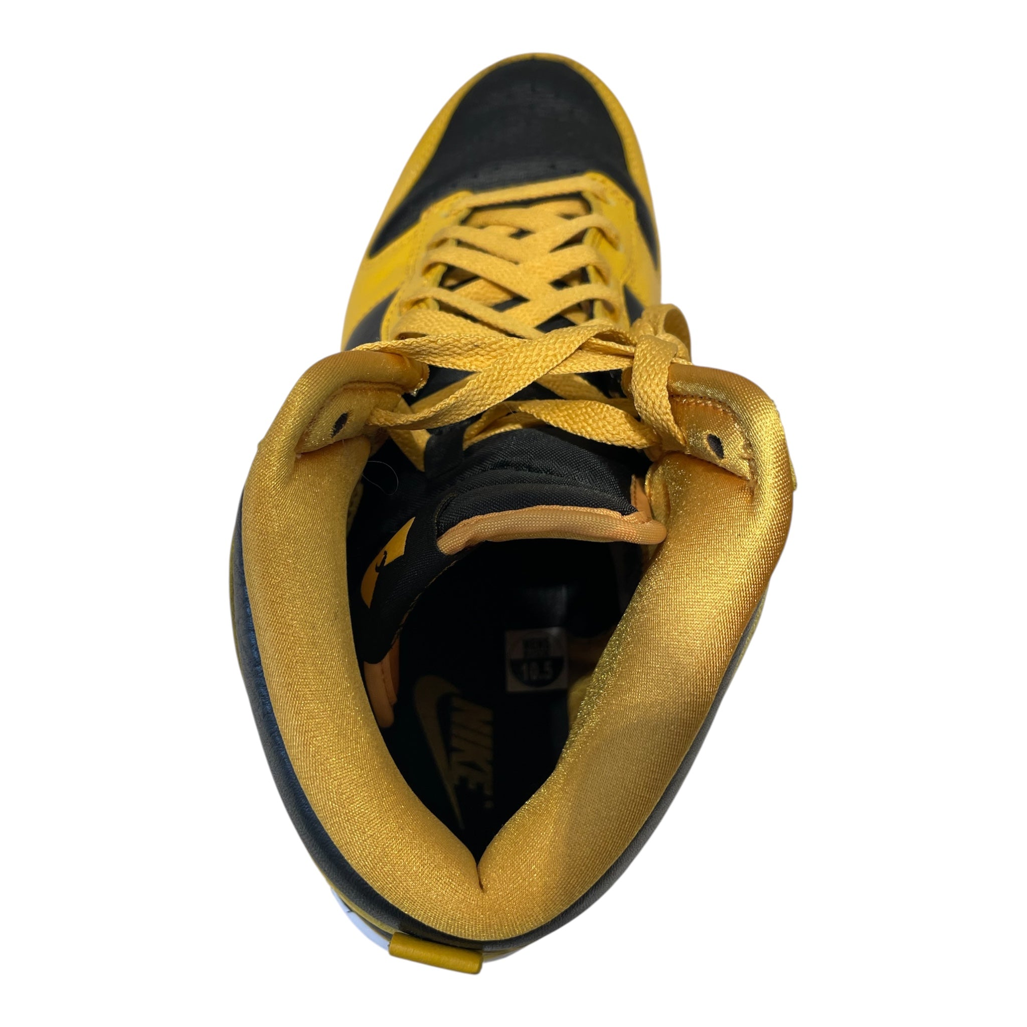 NIKE/Hi-Sneakers/US 10.5/Leather/YEL/DUNK HI WU TANG view 3