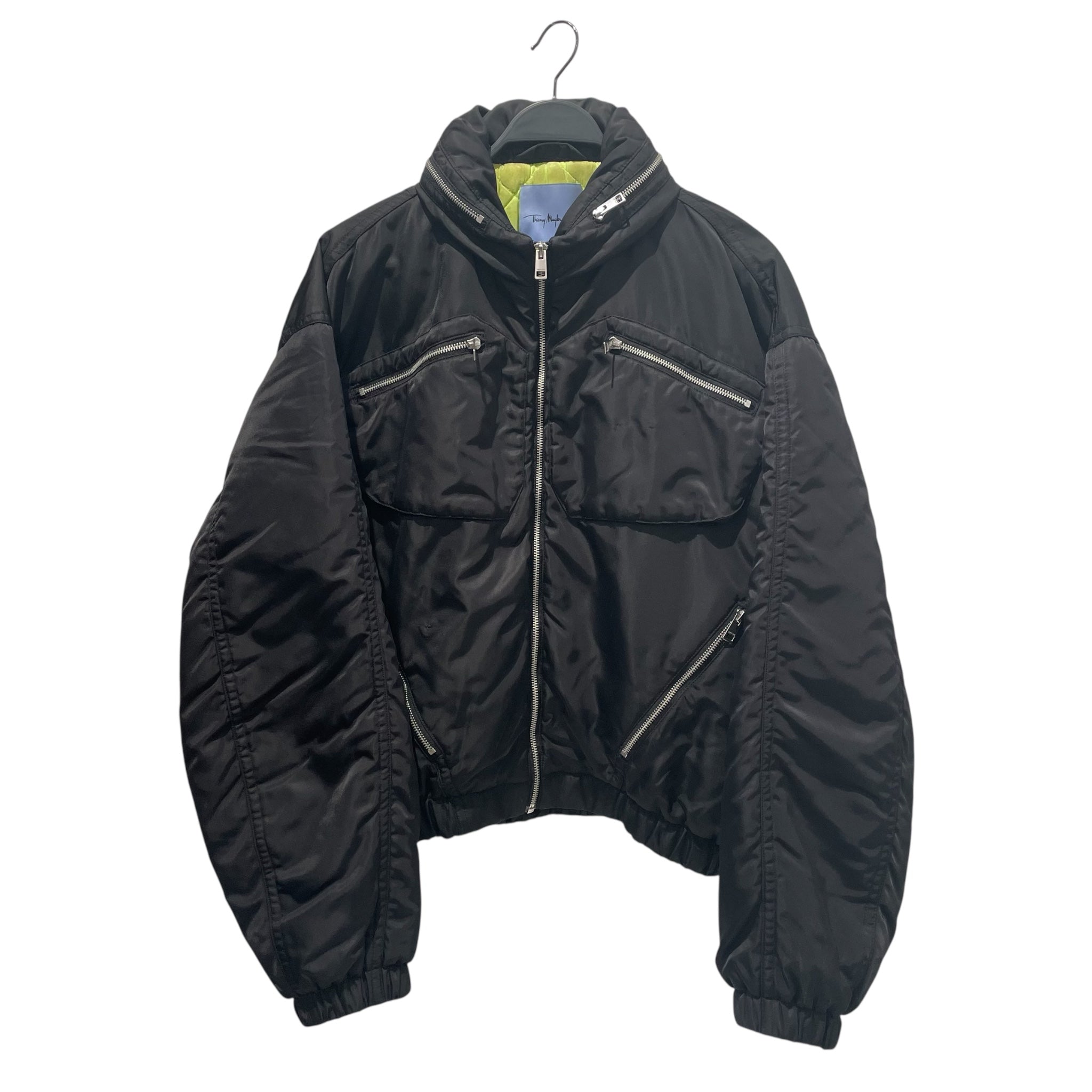 Thierry Mugler/H&M/Puffer Jkt/M/Nylon/BLK/multi zip view 1