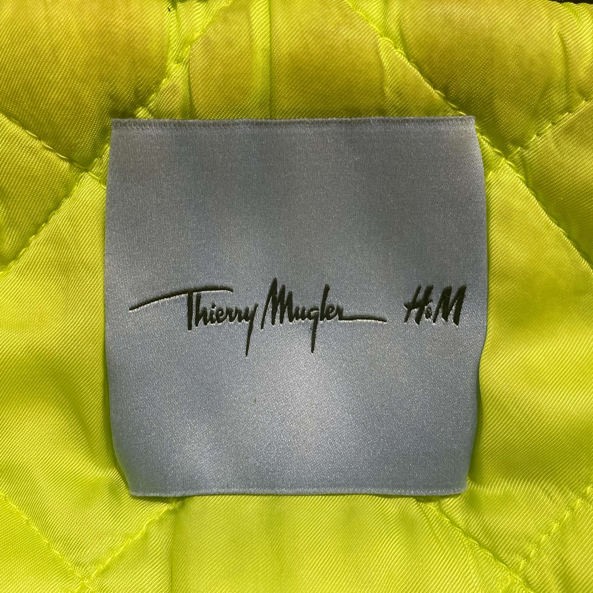 Thierry Mugler/H&M/Puffer Jkt/M/Nylon/BLK/multi zip view 3
