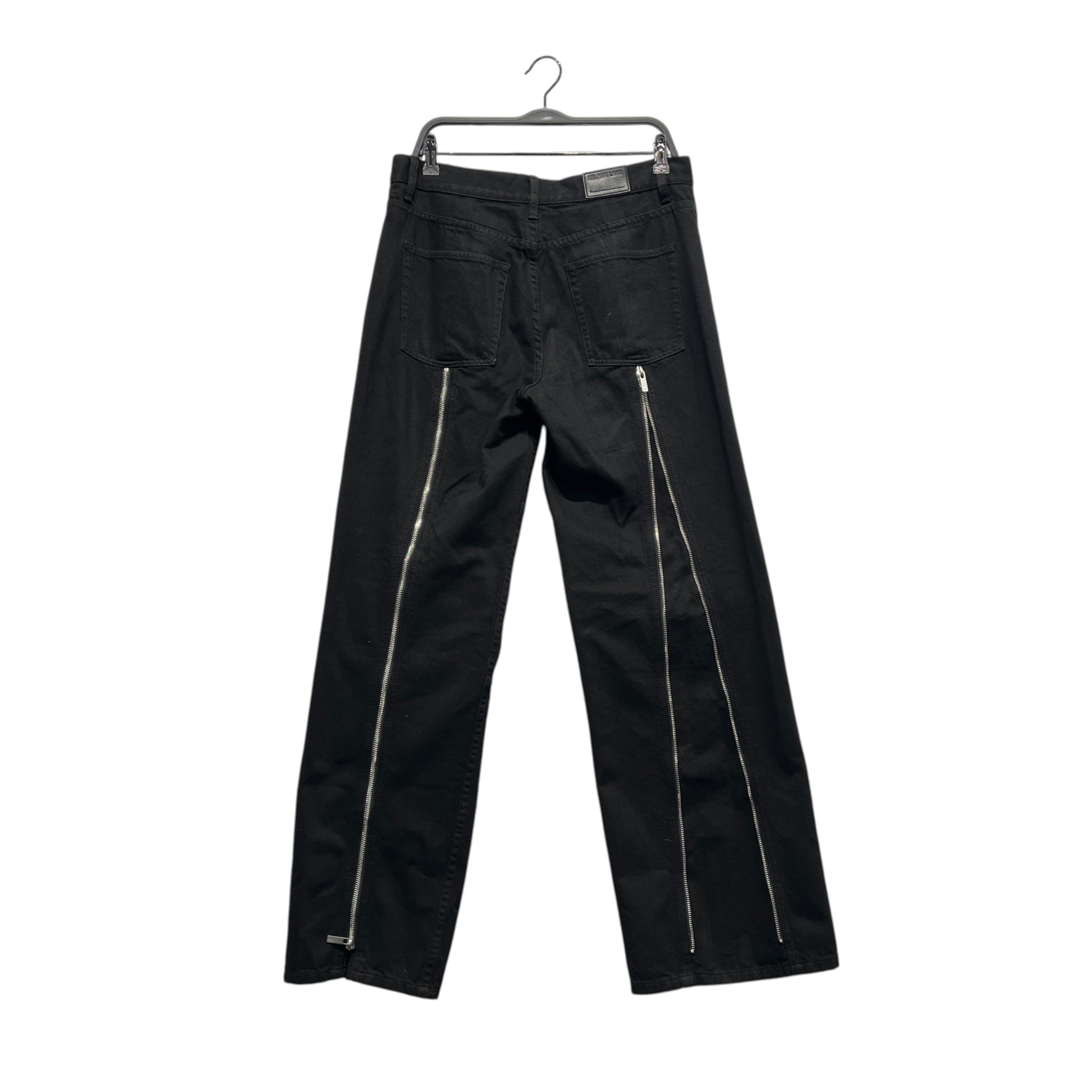 Helmut Lang/Carpenter Pants/33/Cotton/BLK/ZIPPER CARPENTER DOUBLE KNEE view 2