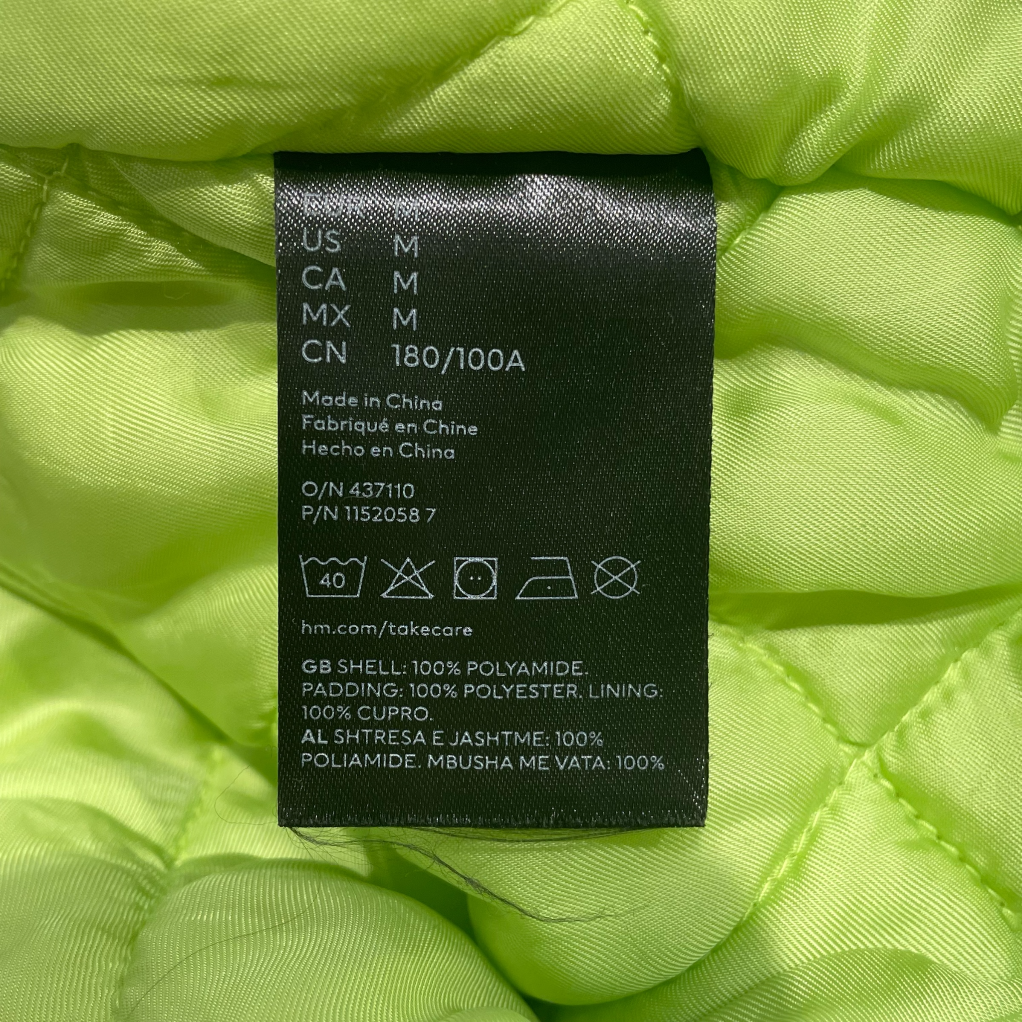 Thierry Mugler/H&M/Puffer Jkt/M/Nylon/BLK/multi zip view 4
