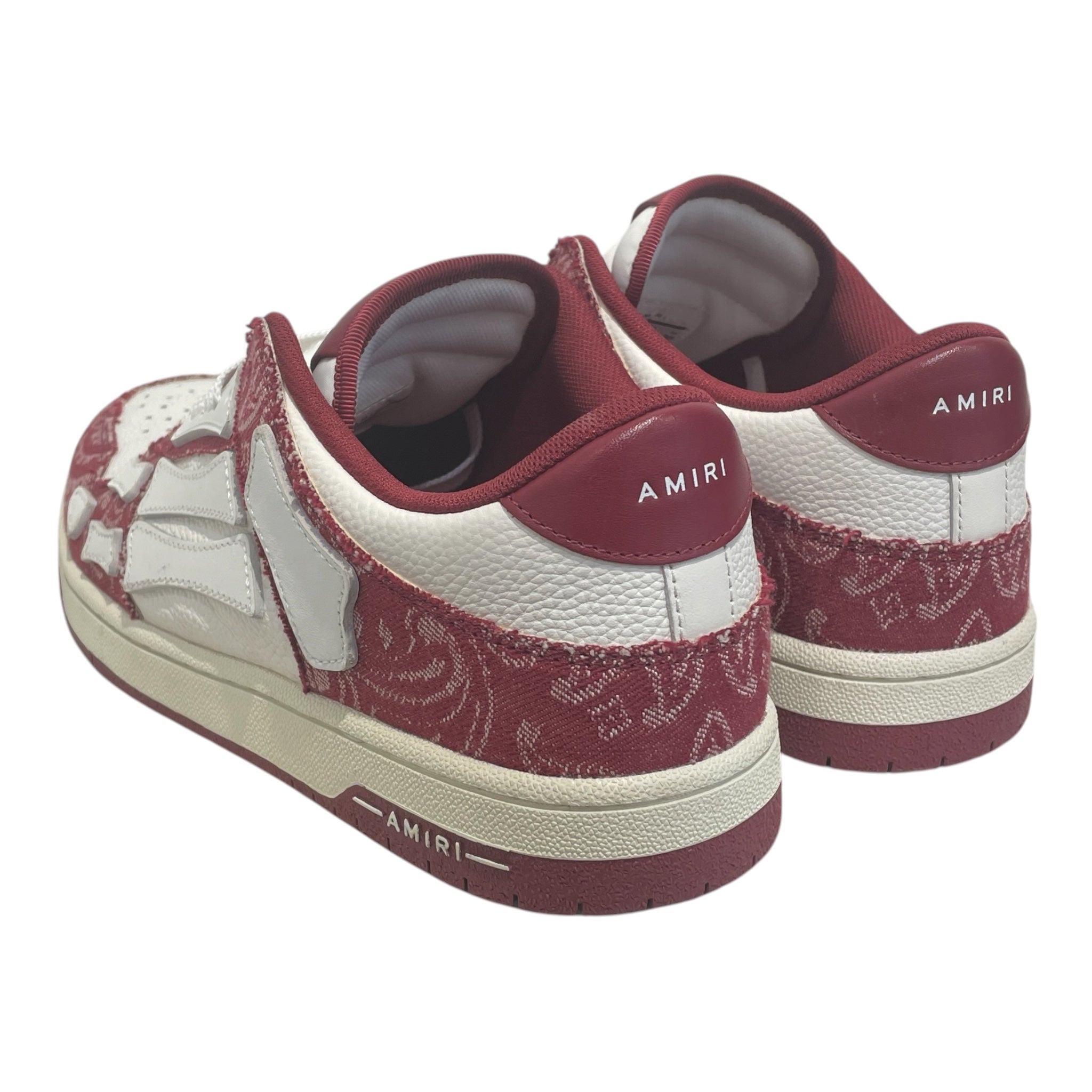 AMIRI/Low-Sneakers/US 12/Paisley/Leather/BRD/AMFOSR1058-652 view 2