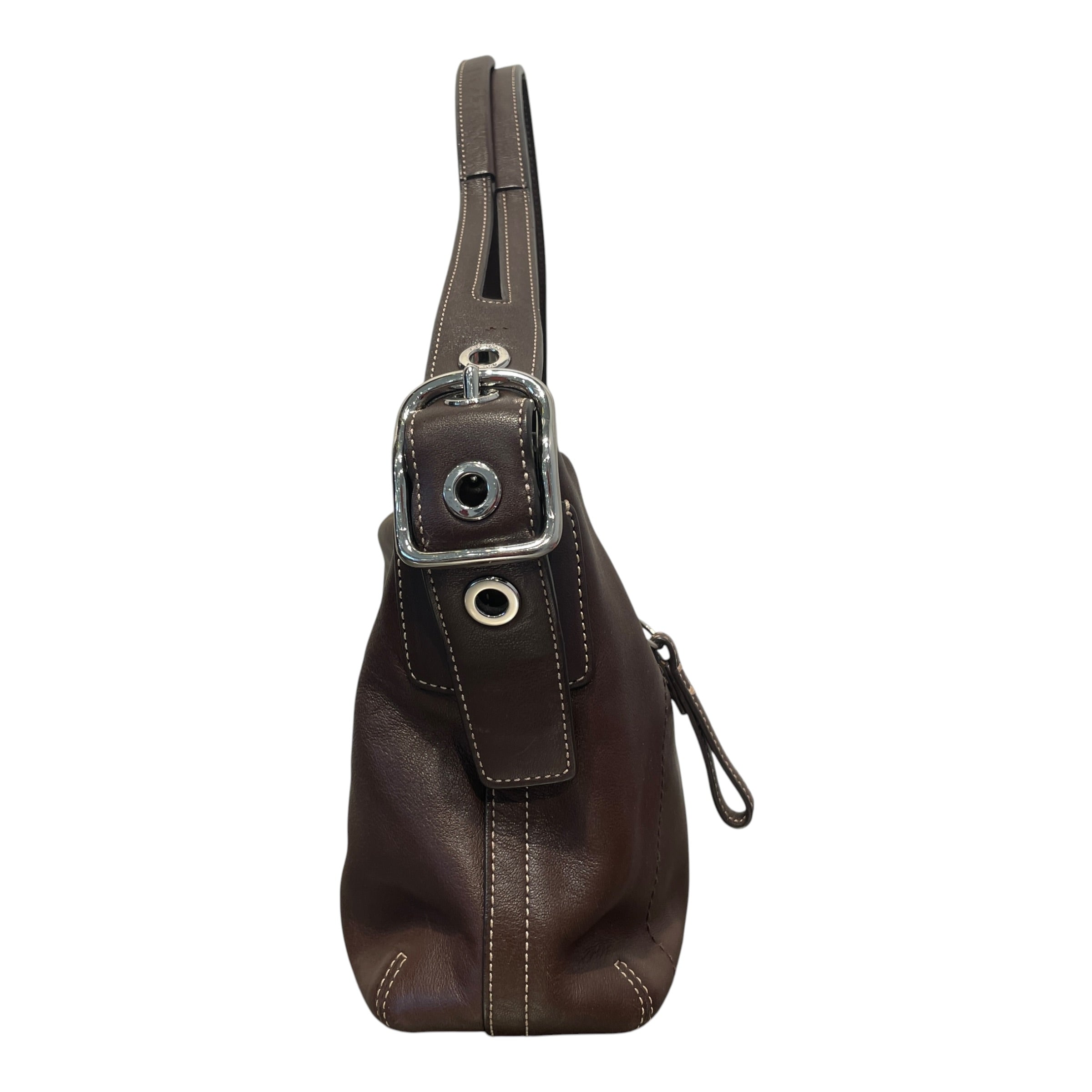 COACH/Hand Bag/Leather/BRW/East West Hobo view 2