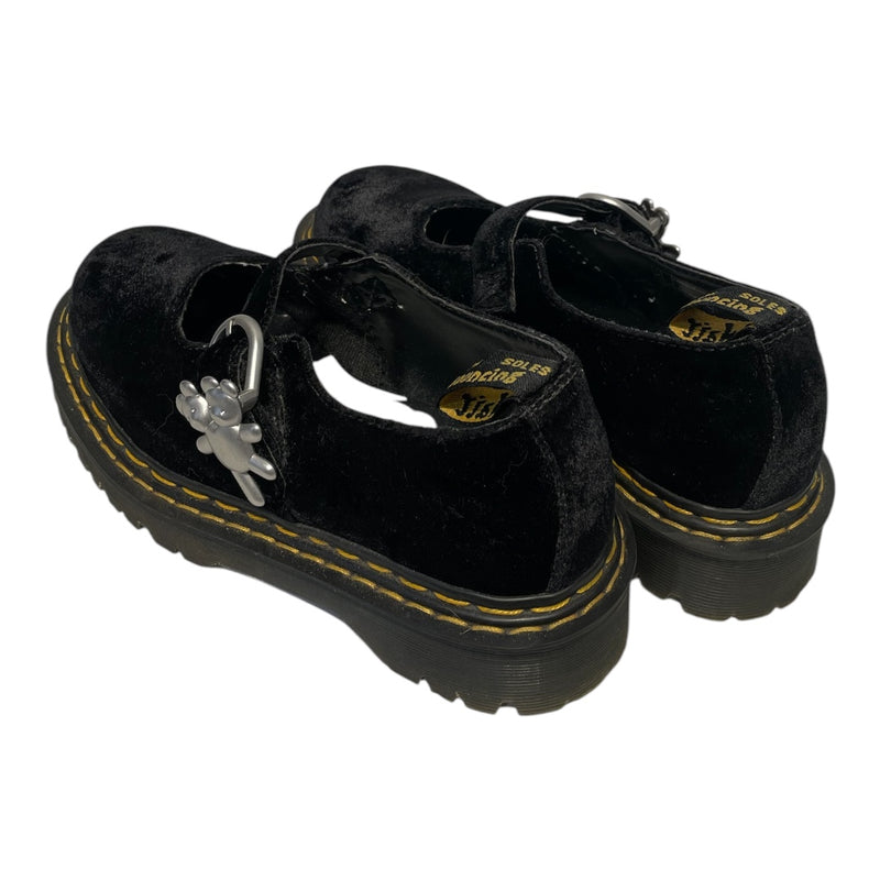 Dr.Martens/Heaven By Marc Jacobs/Flat Shoes/US 7/Velour/BLK/bex mary jane