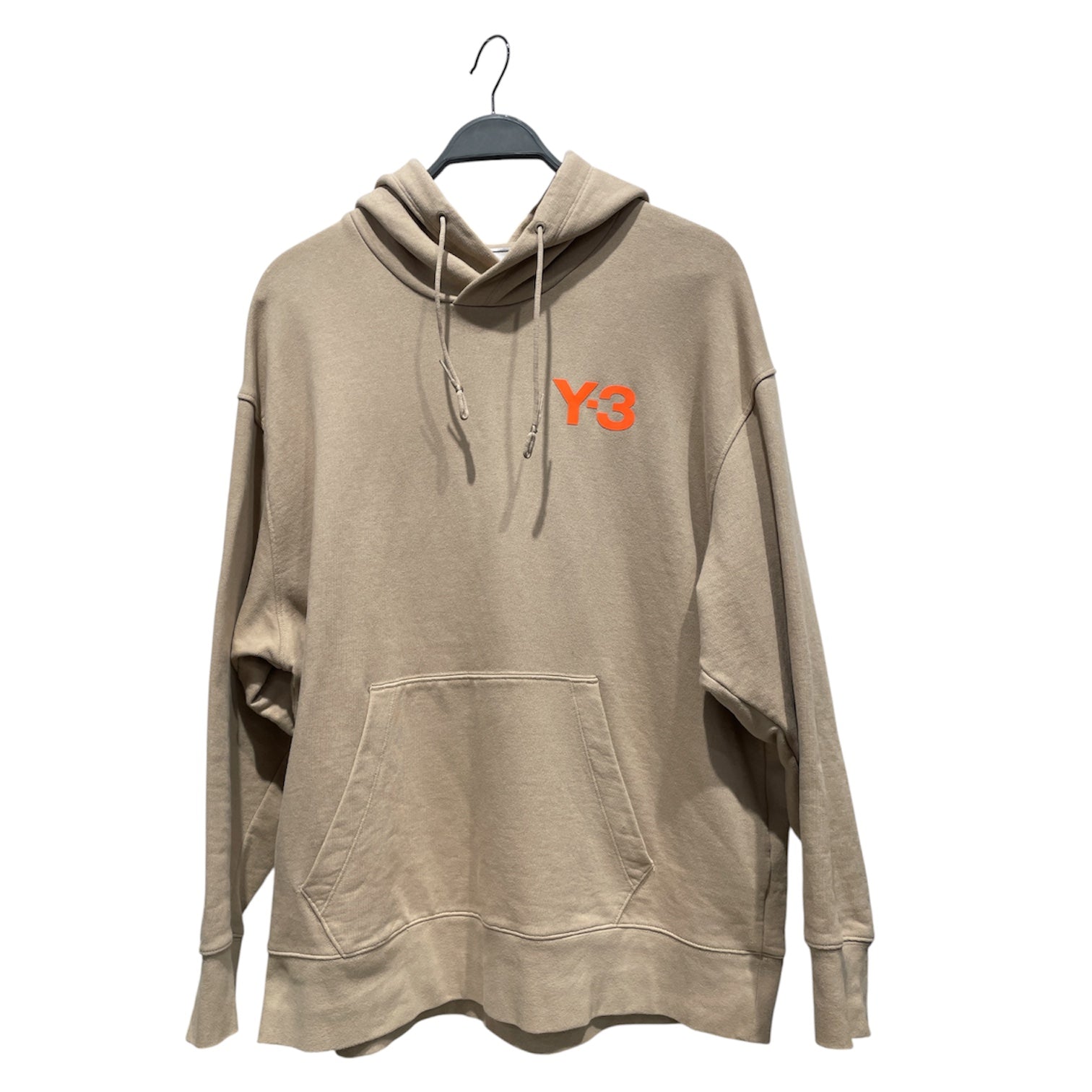 Y-3/Hoodie/L/Cotton/BEG/Trace Khaki Orange Chest Logo view 1