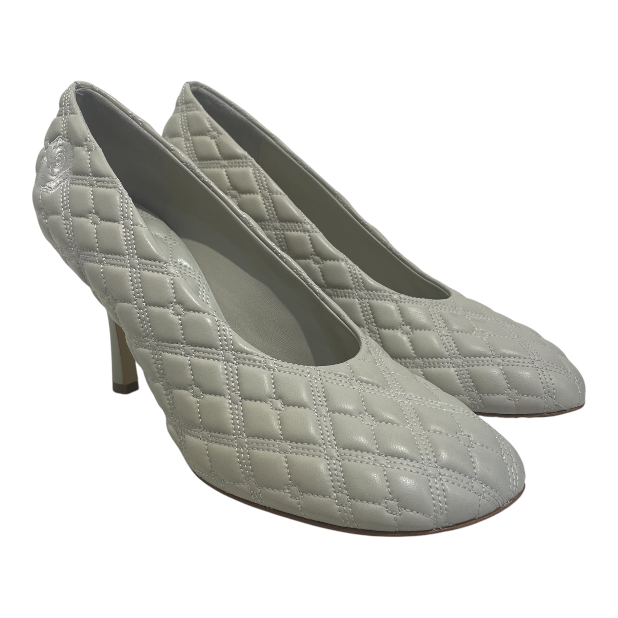 BURBERRY LONDON/Heels/EU 41/CRM/QUILTED LEATHER PUMPS view 1