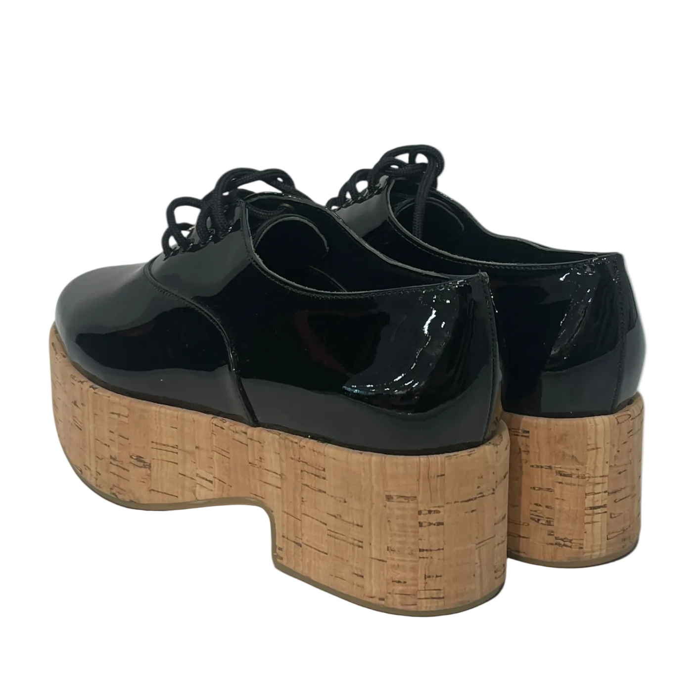 Salvatore Ferragamo/Loafers/US 5/Leather/BLK/Vivian Platform Oxfords view 2