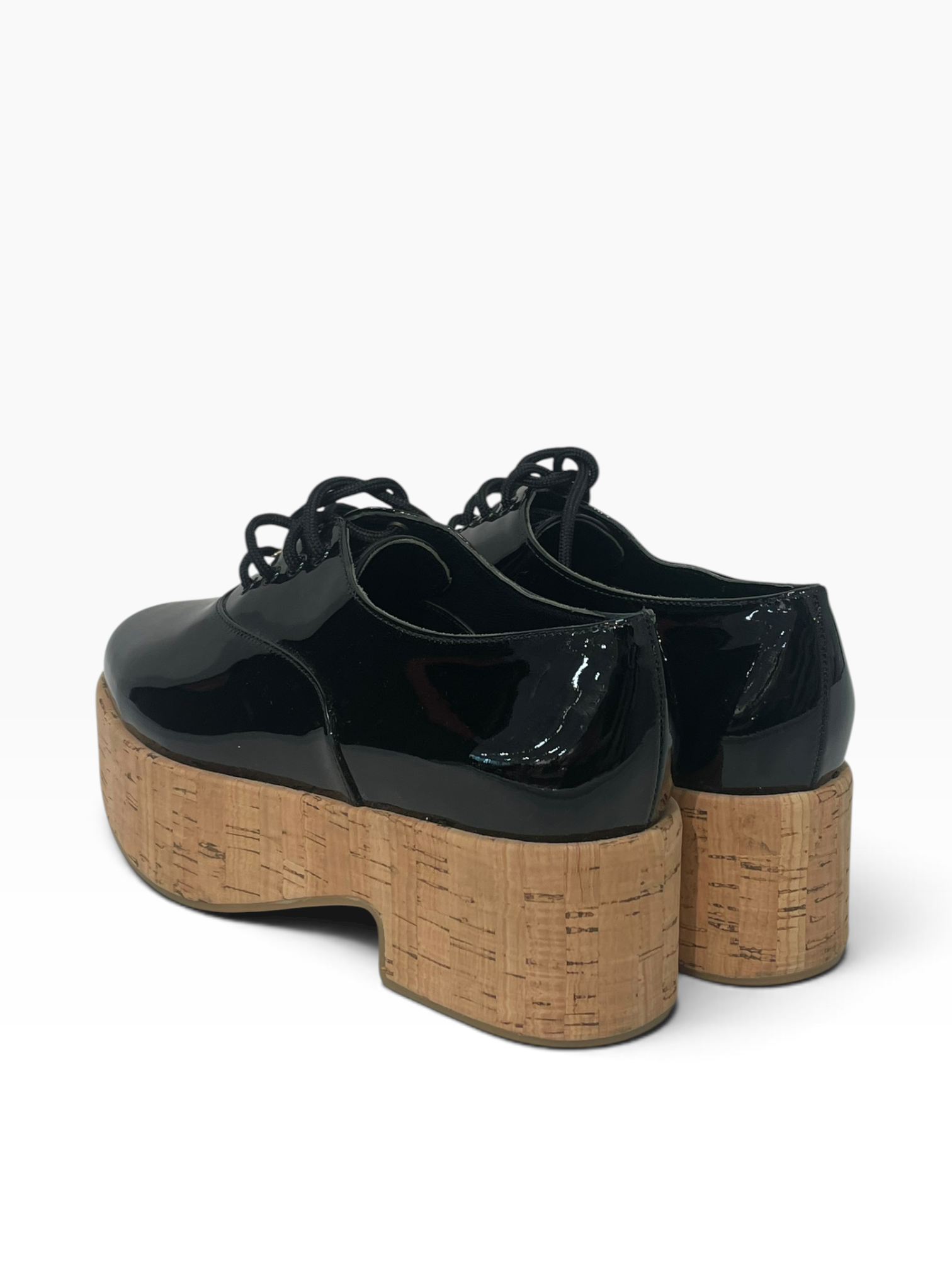 Salvatore Ferragamo/Loafers/US 5/Leather/BLK/Vivian Platform Oxfords view 1