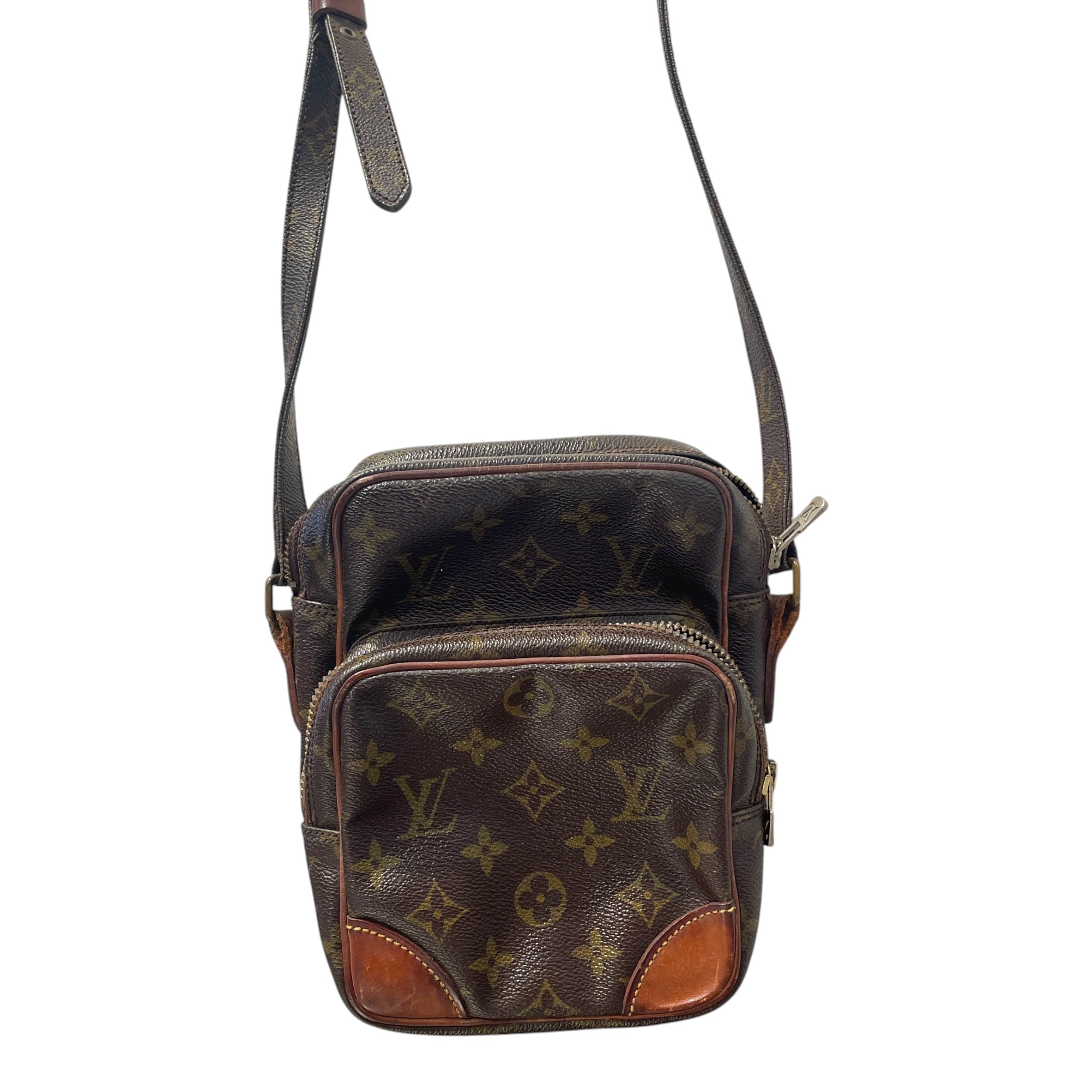 LOUIS VUITTON/Cross Body Bag/Monogram/Leather/BRW/Amazone Crossbody Bag view 2