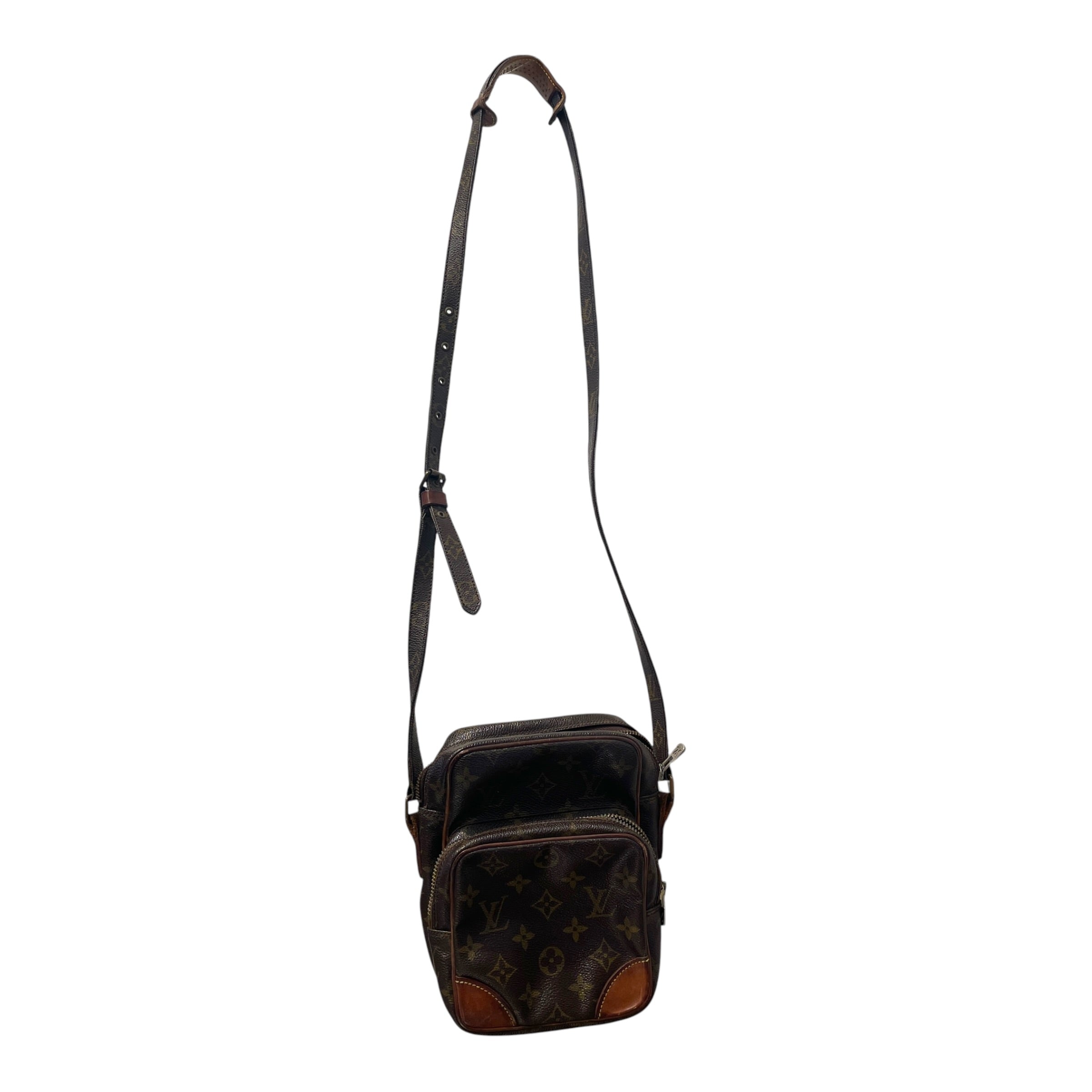 LOUIS VUITTON/Cross Body Bag/Monogram/Leather/BRW/Amazone Crossbody Bag view 1