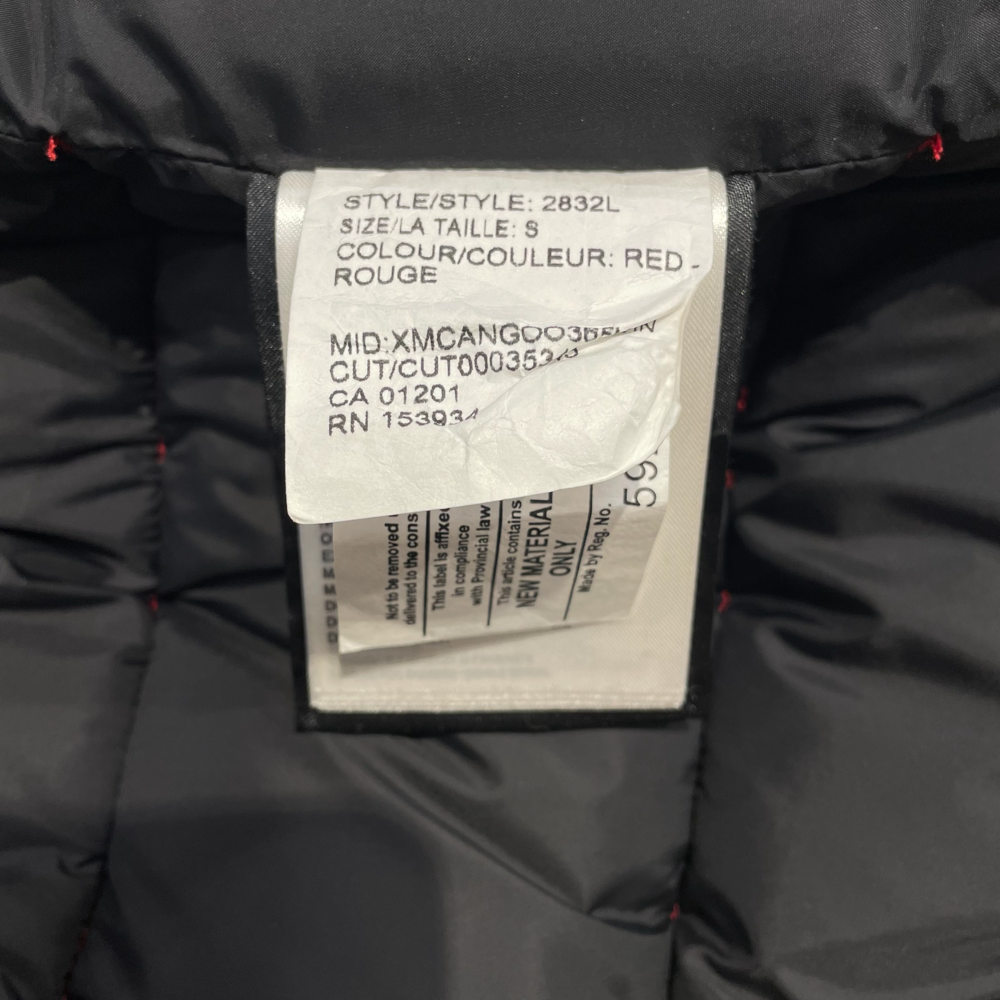 CANADA GOOSE/Puffer Vest/S/Nylon/RED/puffer vest view 4