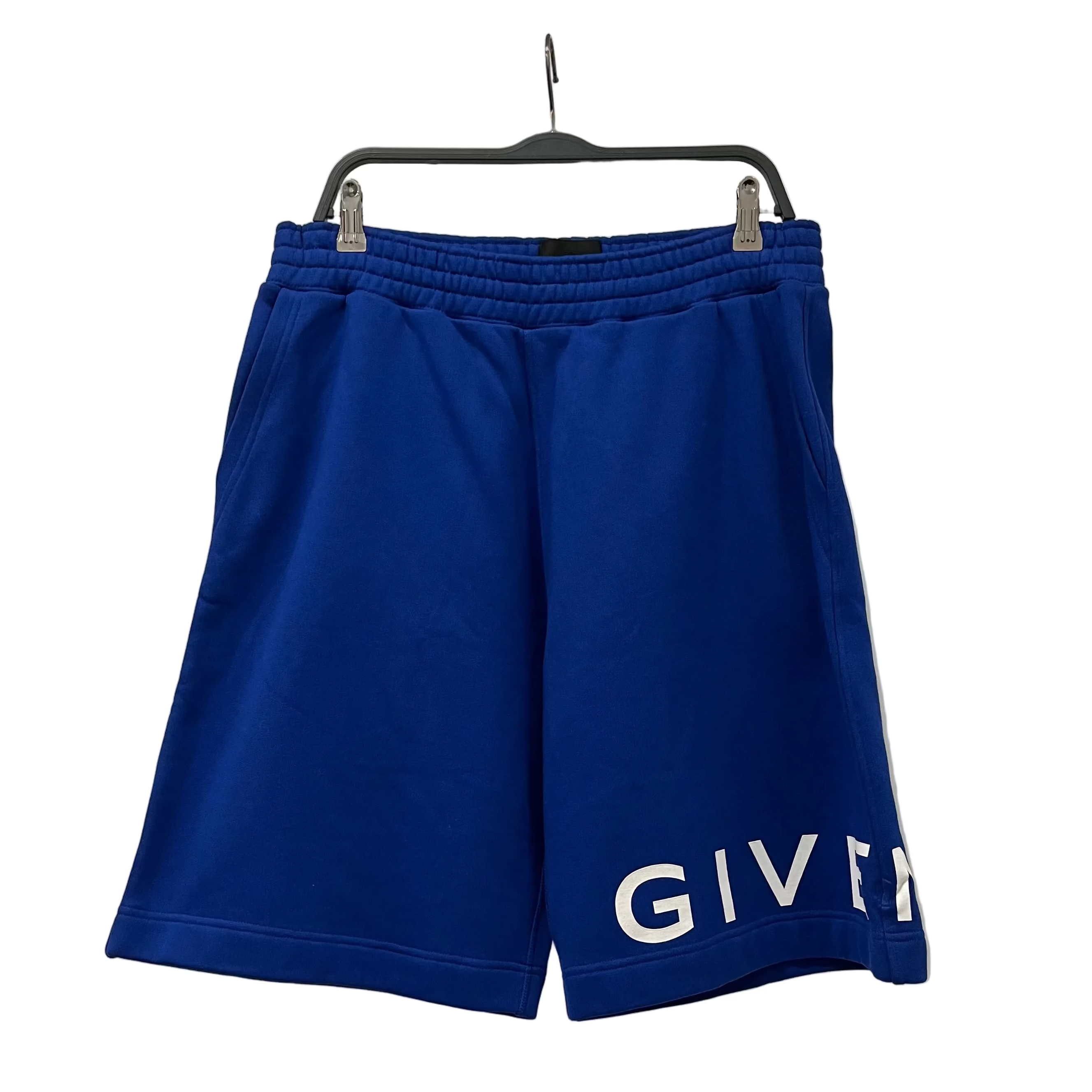 GIVENCHY/Shorts/L/Cotton/BLU/LEFT LEG LOGO view 1