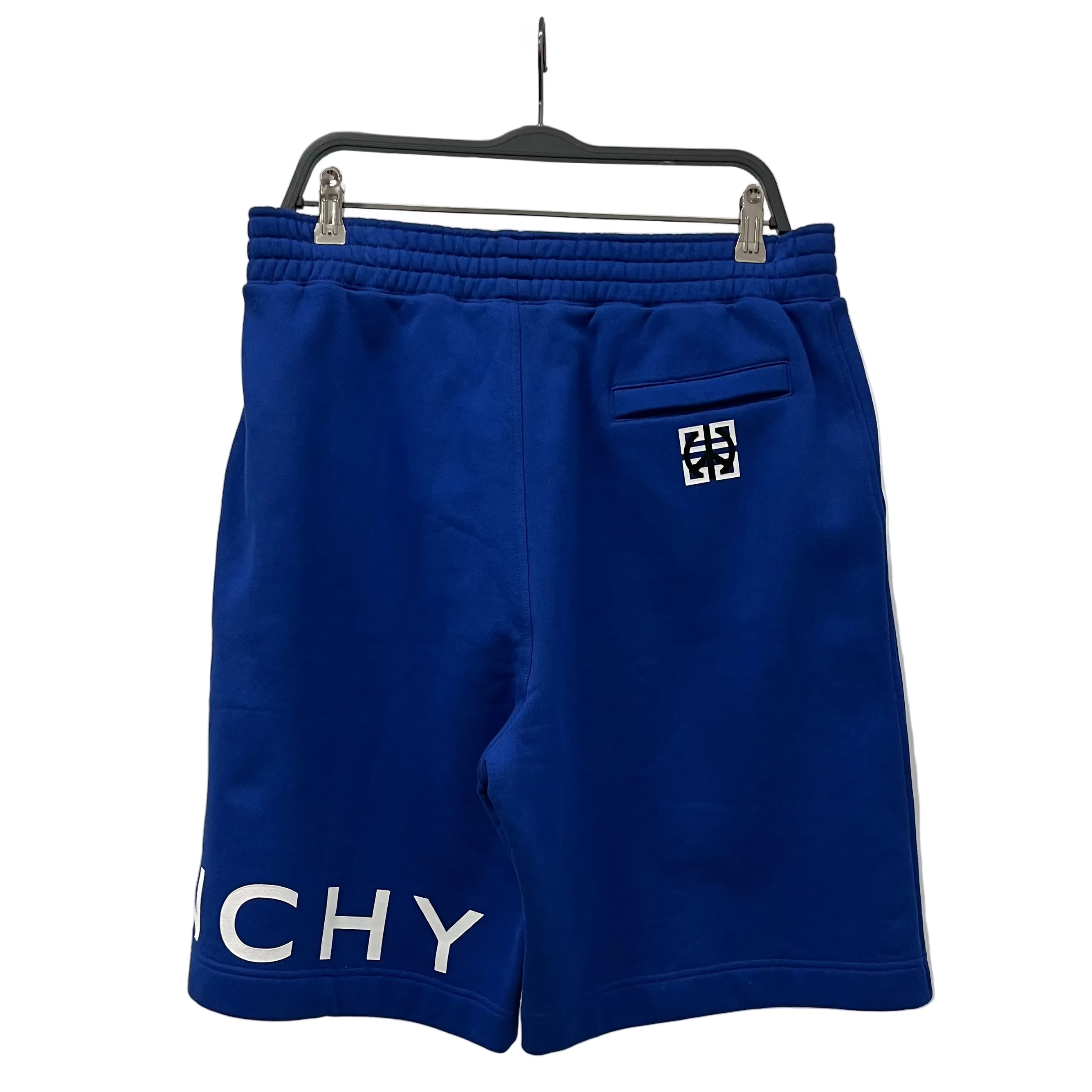 GIVENCHY/Shorts/L/Cotton/BLU/LEFT LEG LOGO view 2