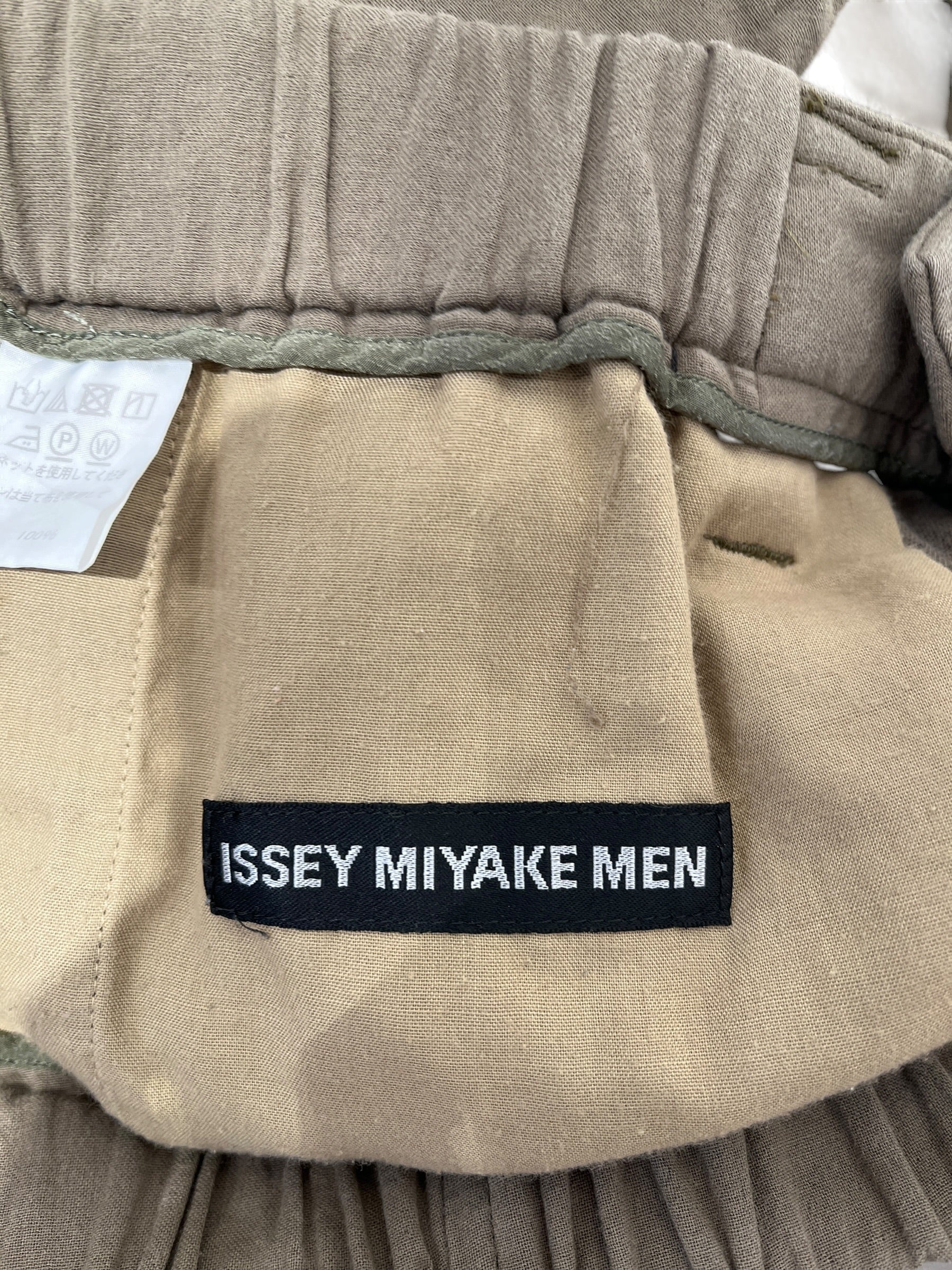 ISSEY MIYAKE MEN/Slacks/32/Cotton/KHK/Chino/STRETCH WAIST view 3