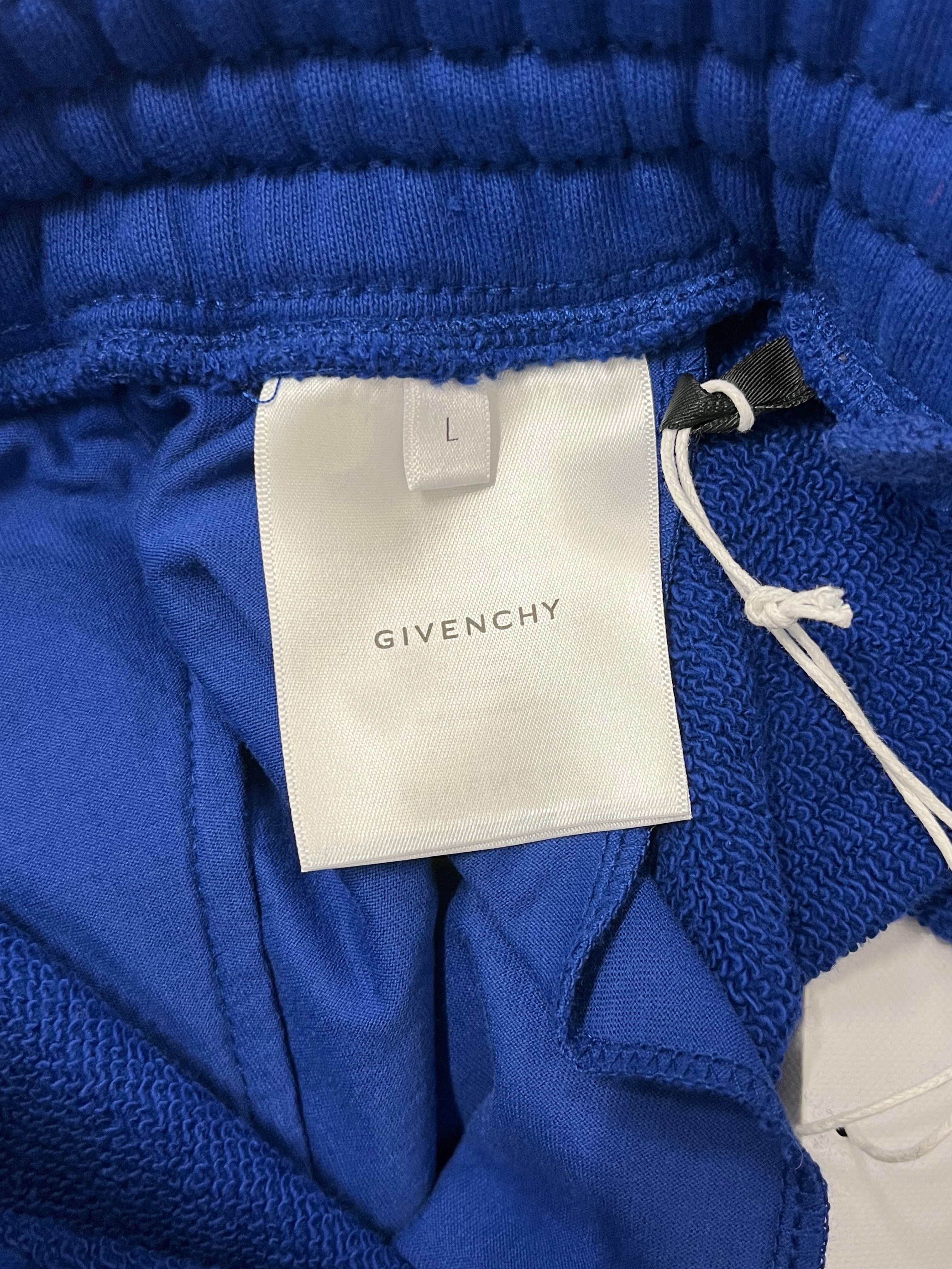 GIVENCHY/Shorts/L/Cotton/BLU/LEFT LEG LOGO view 4