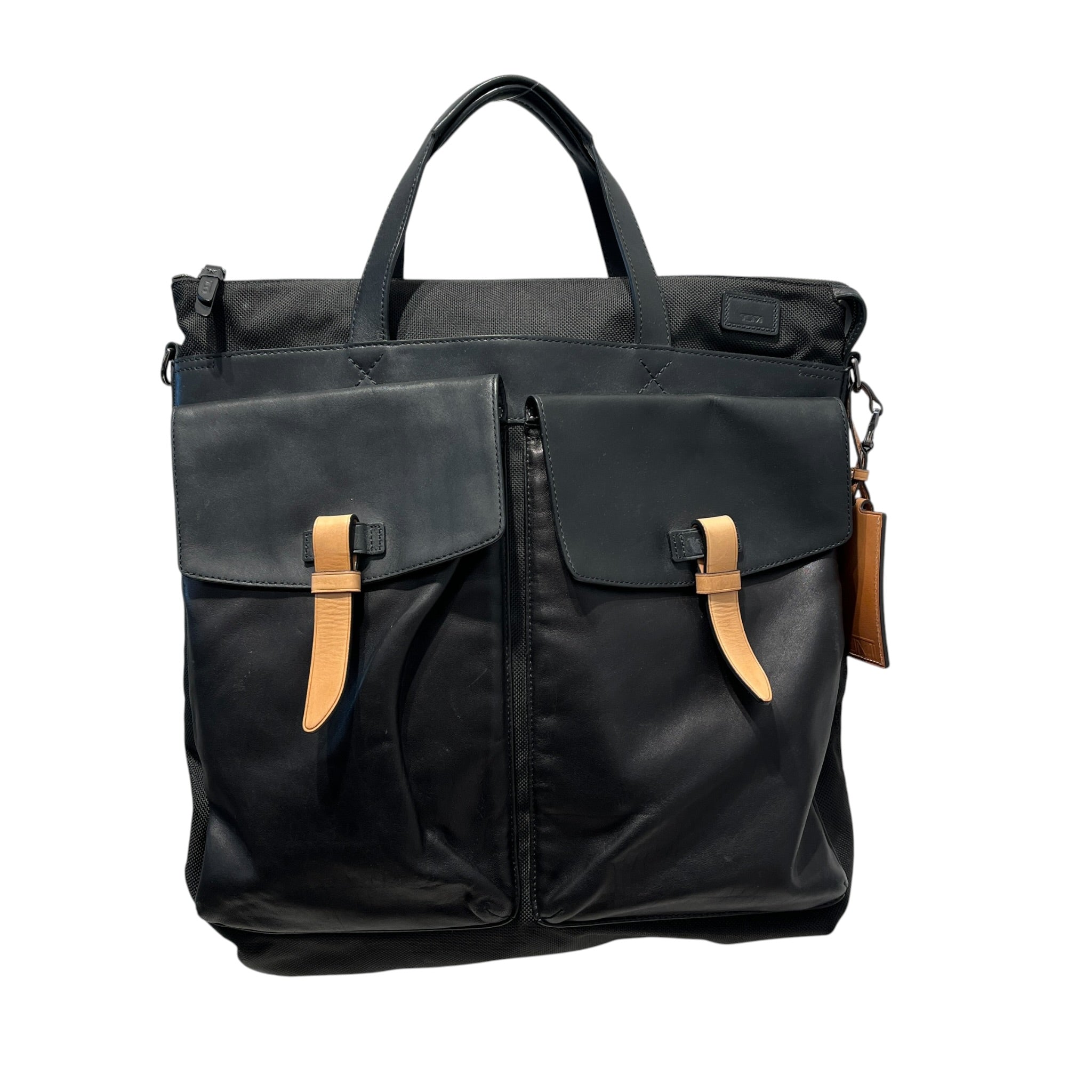 TUMI/Tote Bag/Leather/BLK/SANTA MONICA CARGO TOTE view 1