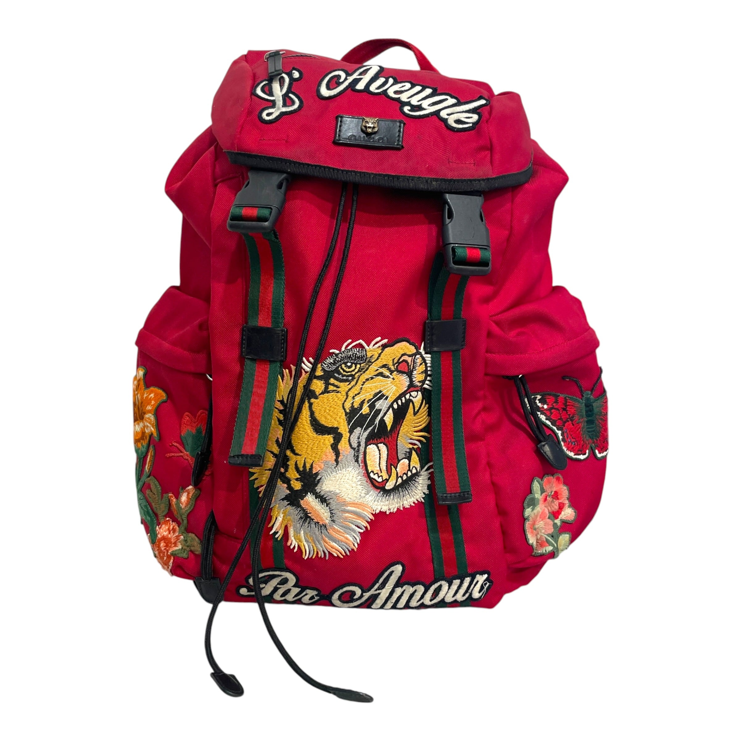 GUCCI/Backpack/All Over Print/Nylon/RED/Techno L'Aveugle Par Amour view 1